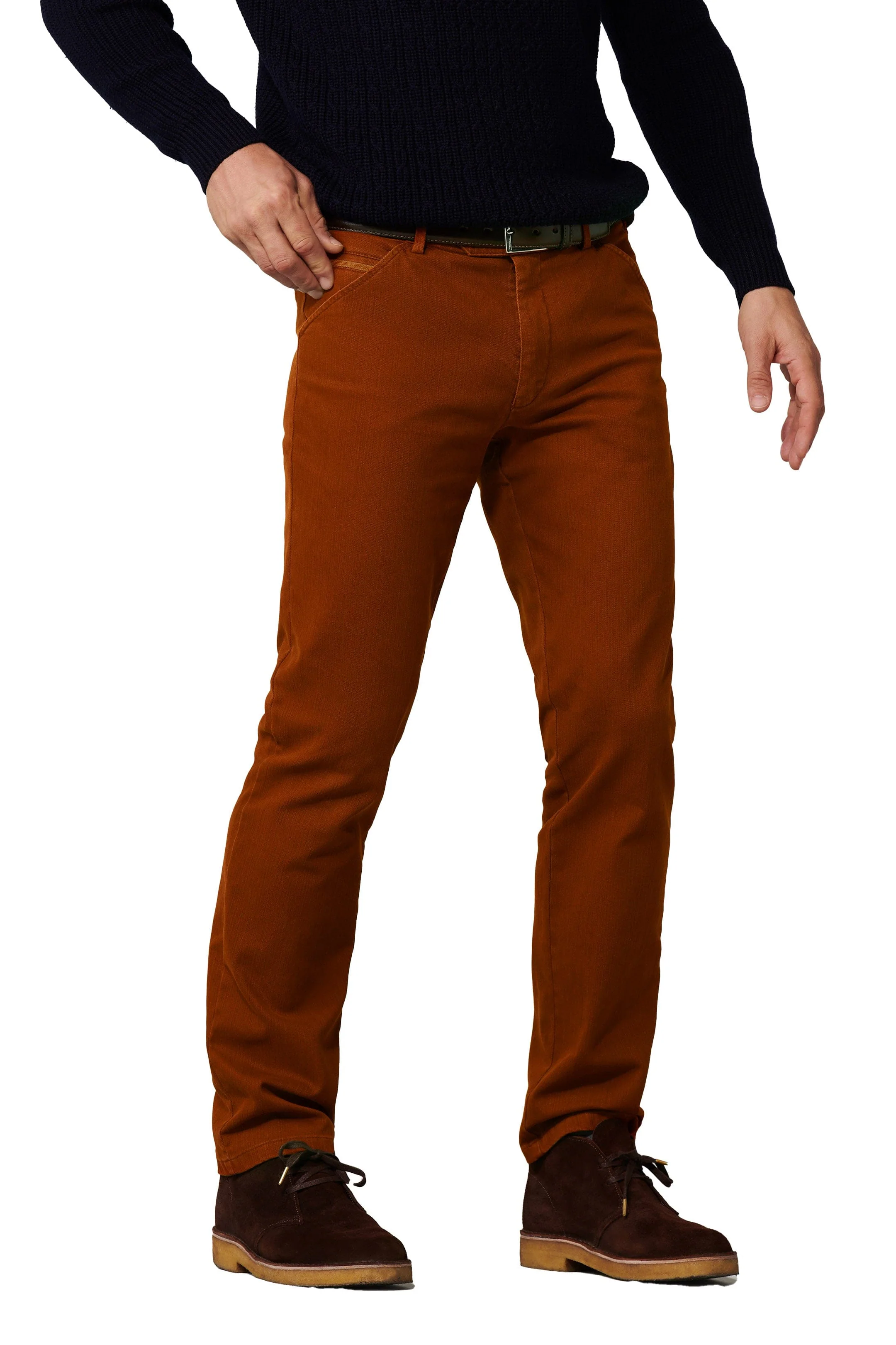 Chicago Flamme Double-Dyed Cotton Chinos - Pumpkin