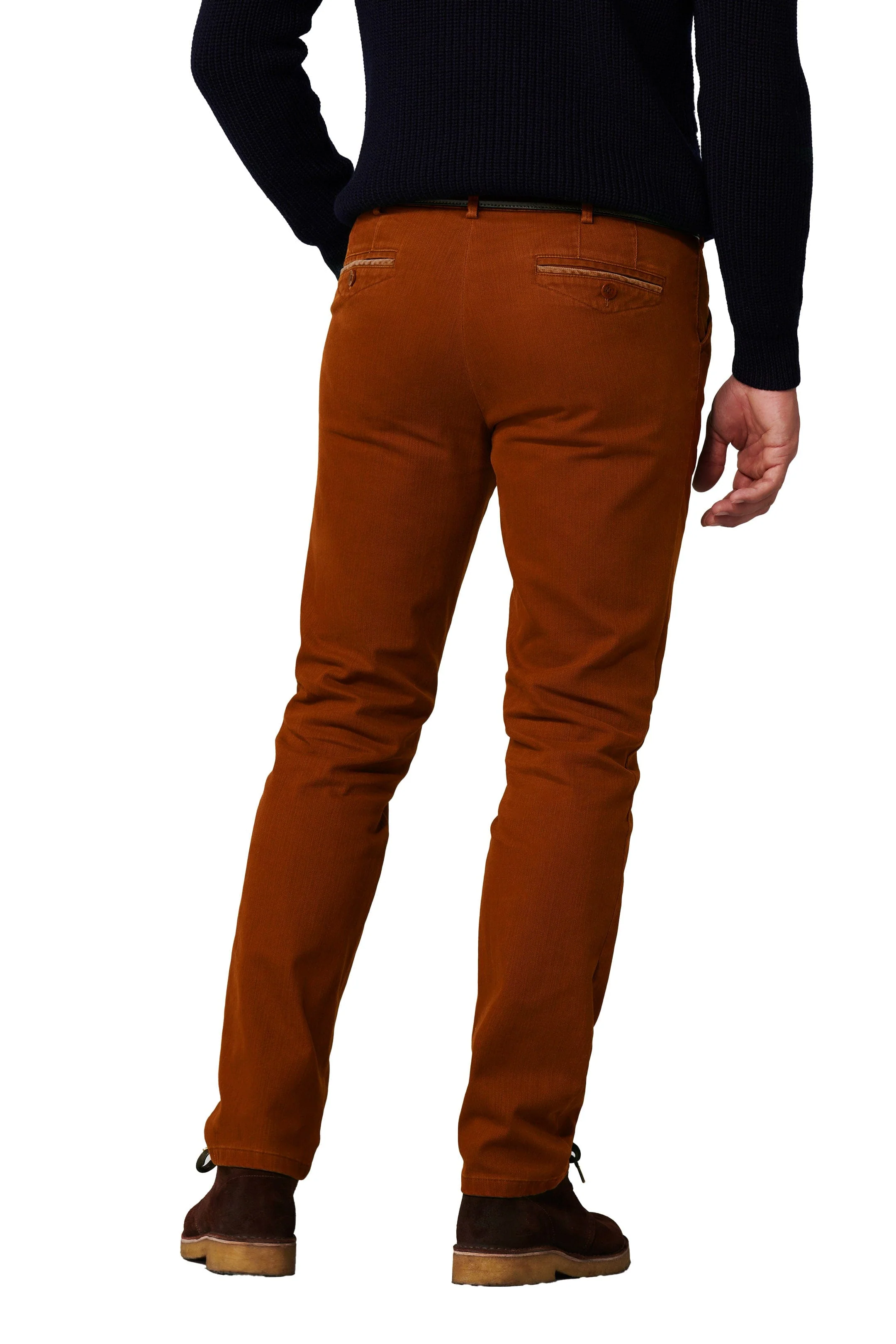 Chicago Flamme Double-Dyed Cotton Chinos - Pumpkin - Image 2