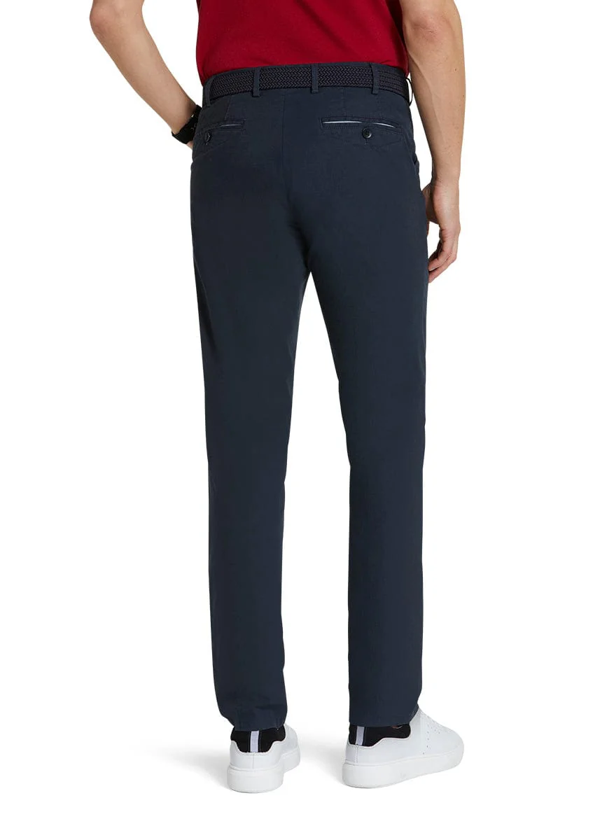 Chicago Micro-Structure Stretch Chinos - Navy - Image 2