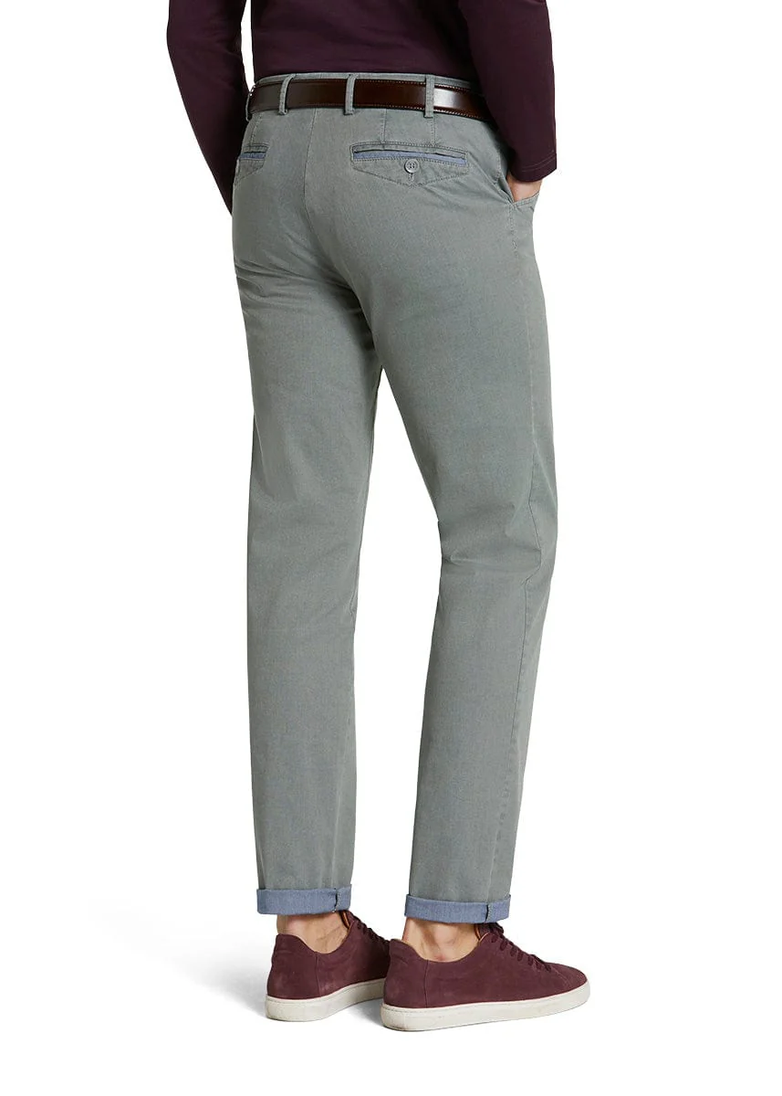 Chicago Two Tone Super Stretch Chinos - Olive - Image 2