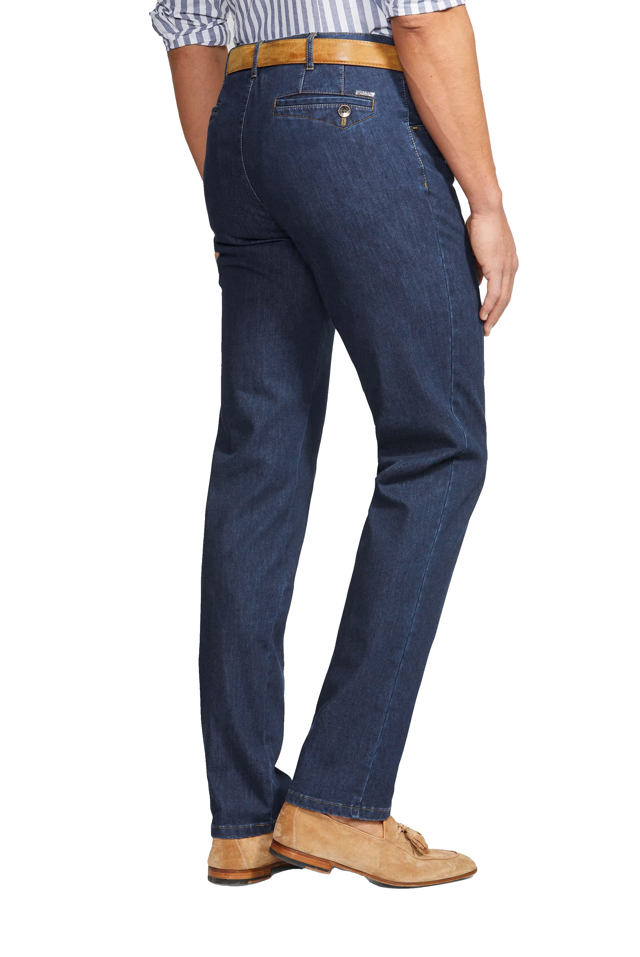 Dubai Organic Cotton Denim Trousers - Blue Stone - Image 2