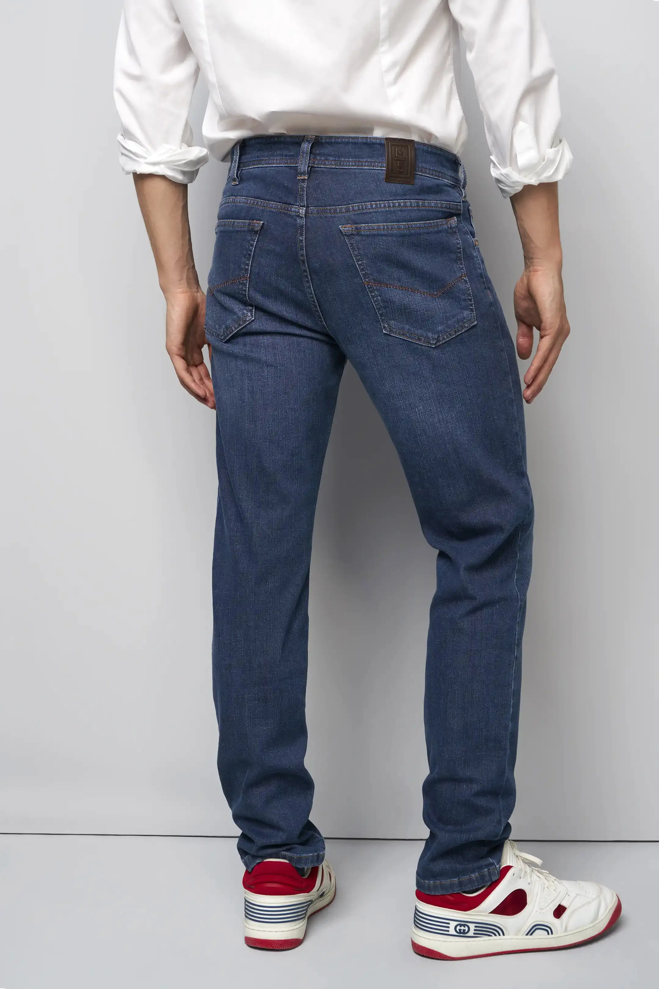 M5 Five Stretch Denim Jeans - Blue Stone - Image 2