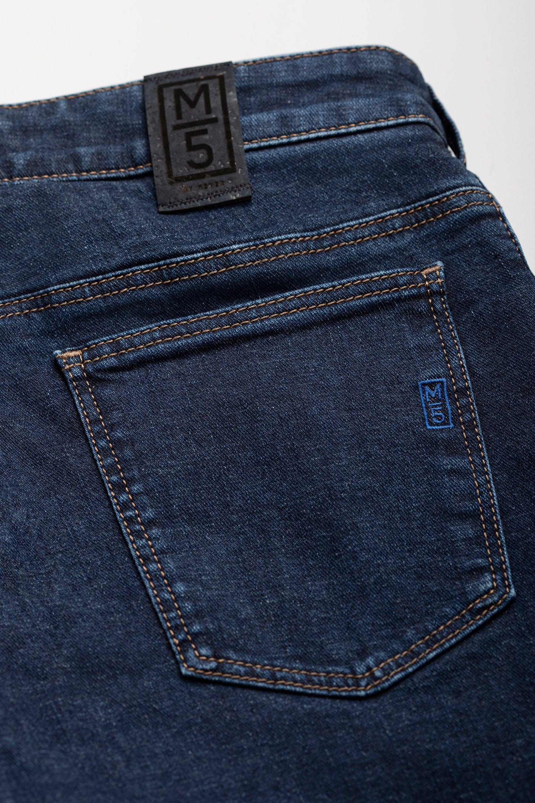M5 Regular Super Stretch Denim Jeans - Mid Blue - Image 5