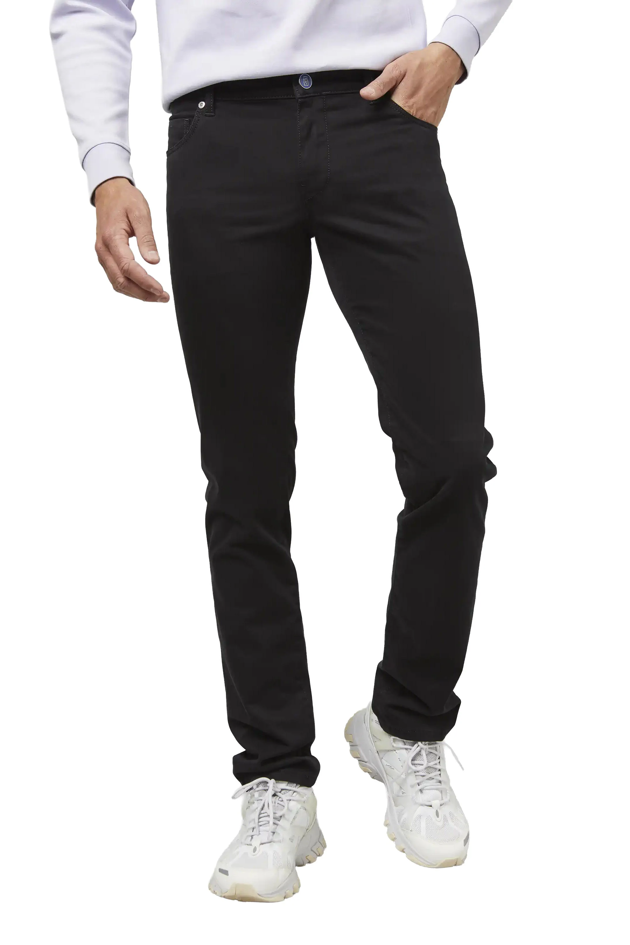 M5 Slim Soft Stretch Pima Cotton Chinos - Black