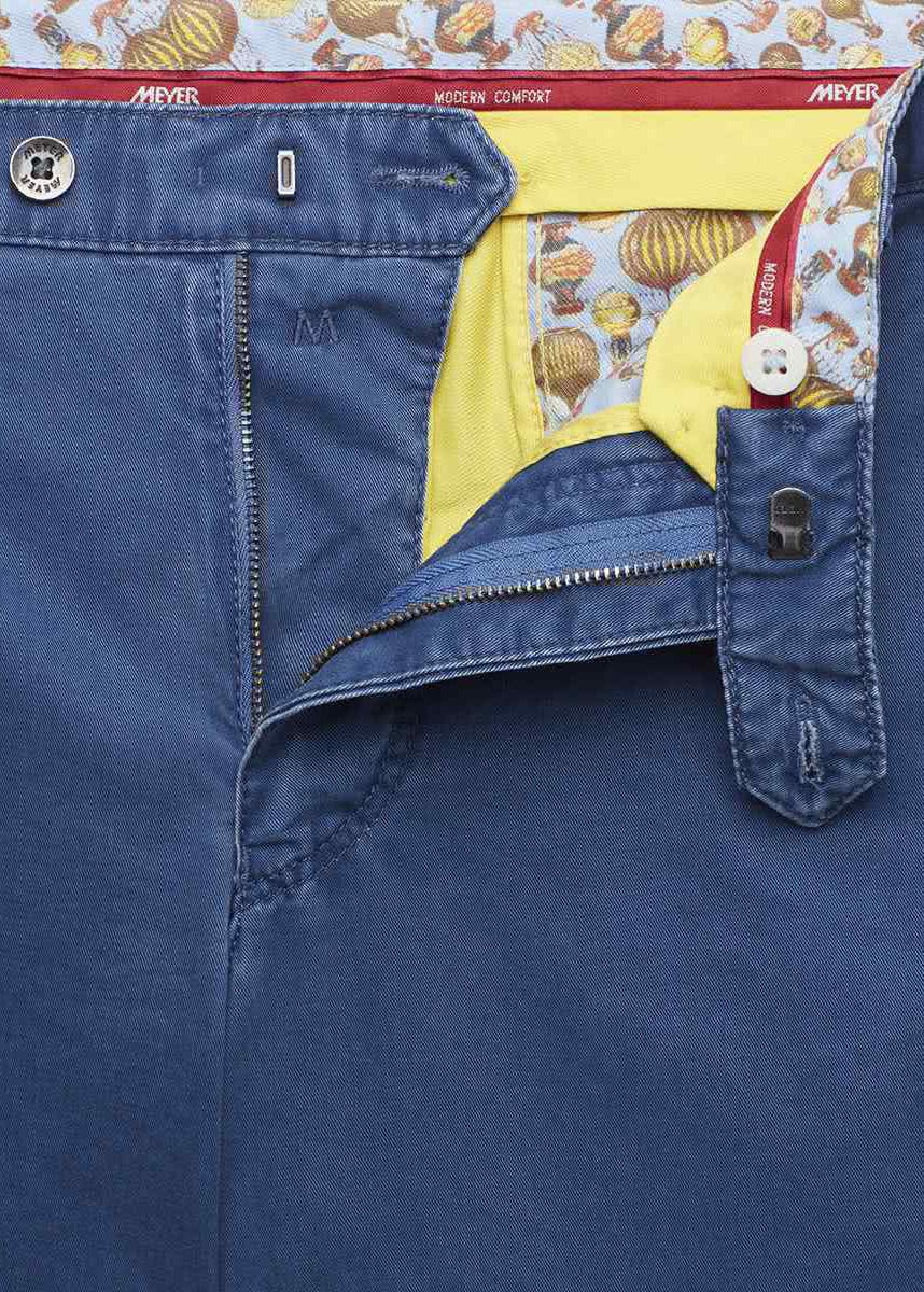 New York Cotton Stretch Chinos - Blue - Image 3