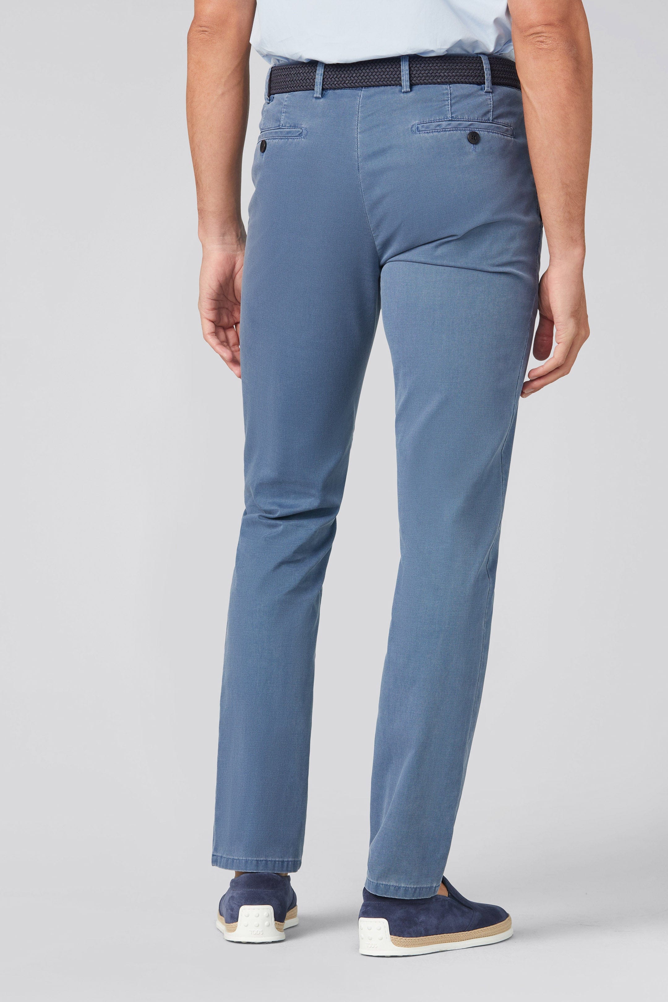 New York Cotton Twill Chinos - Blue - Image 2
