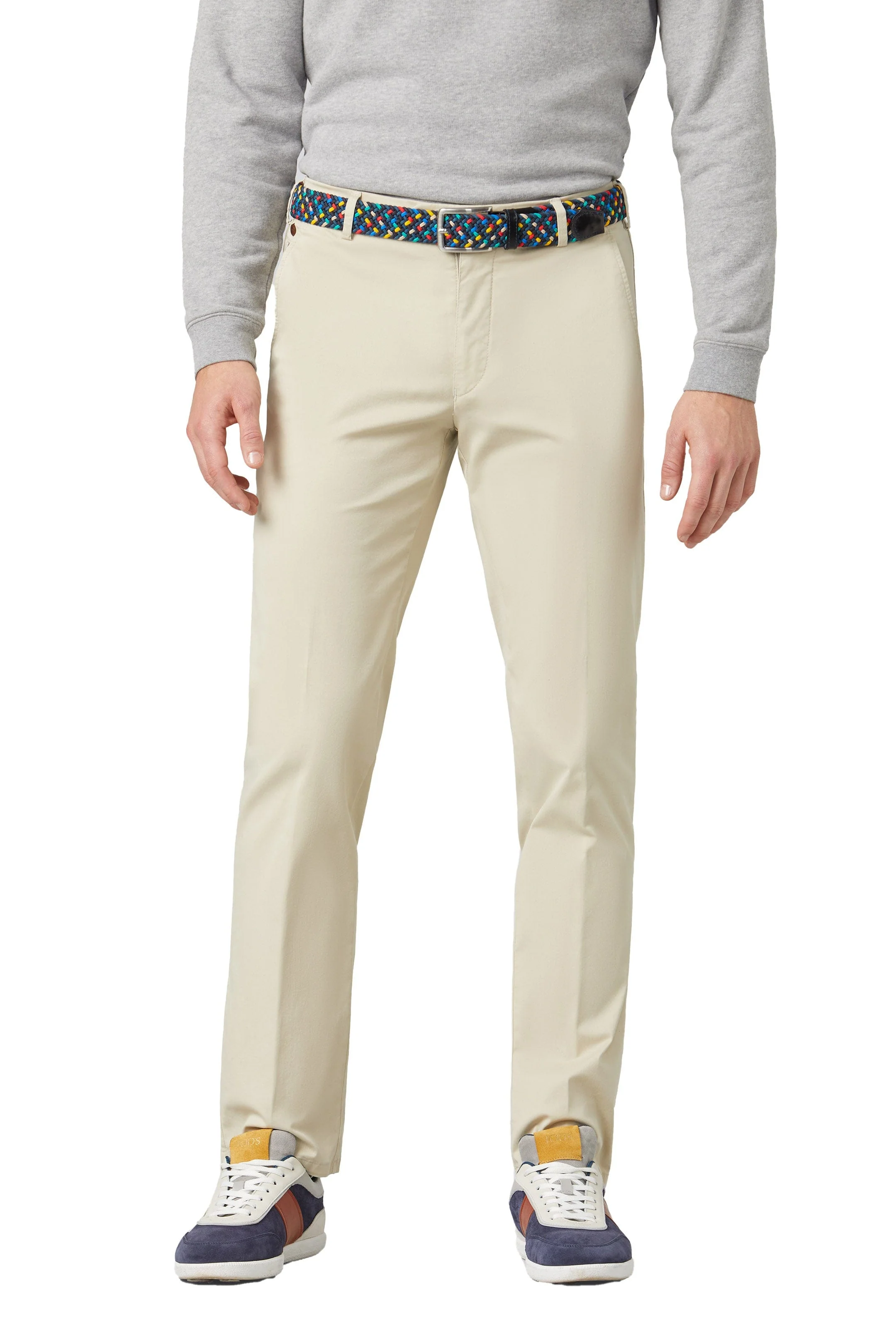 Roma Super Soft Lightweight Cotton Chinos - Beige