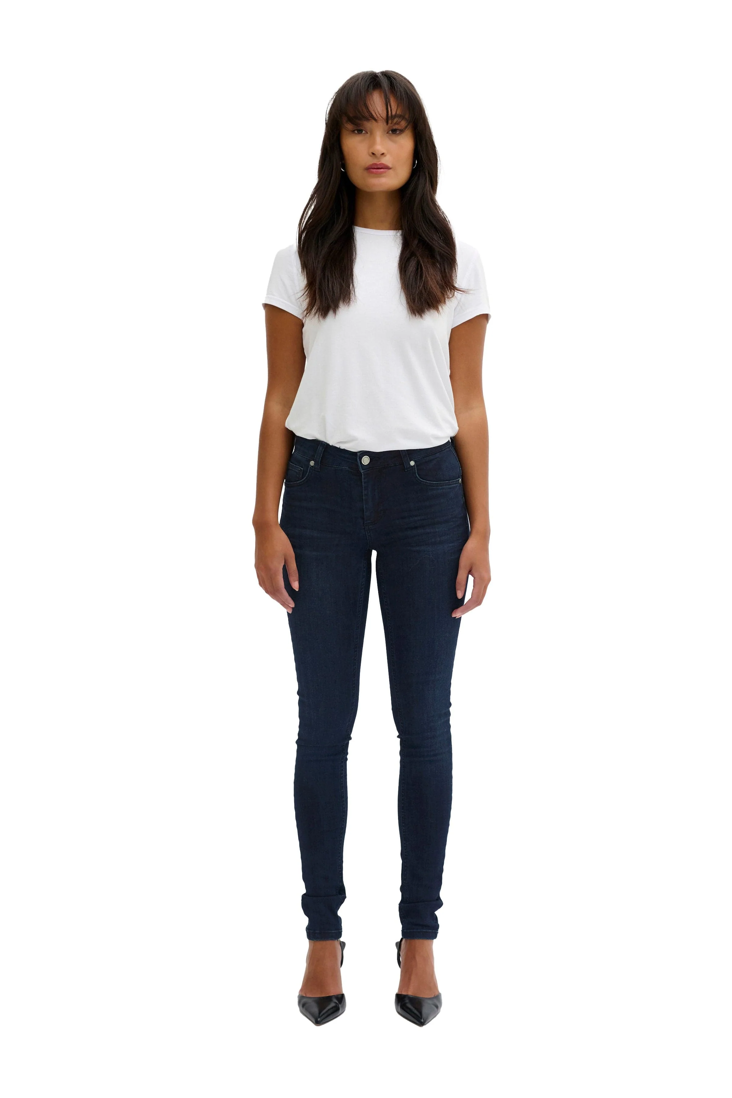 The Celina Slim Jean - Dark Blue Wash
