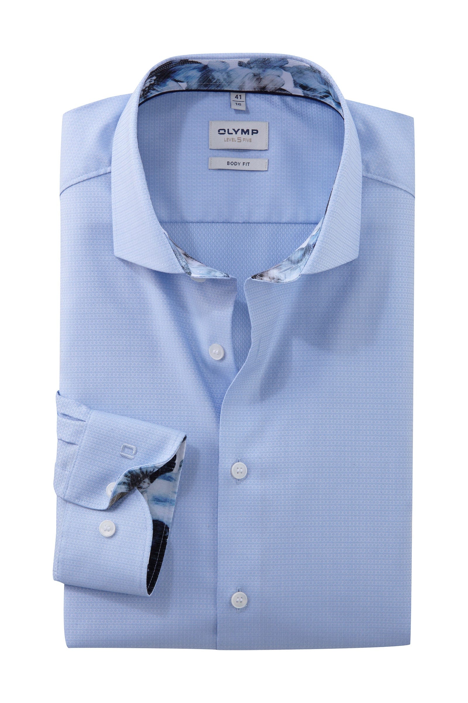 Level 5 Body Fit Shirt with Trim - Blue