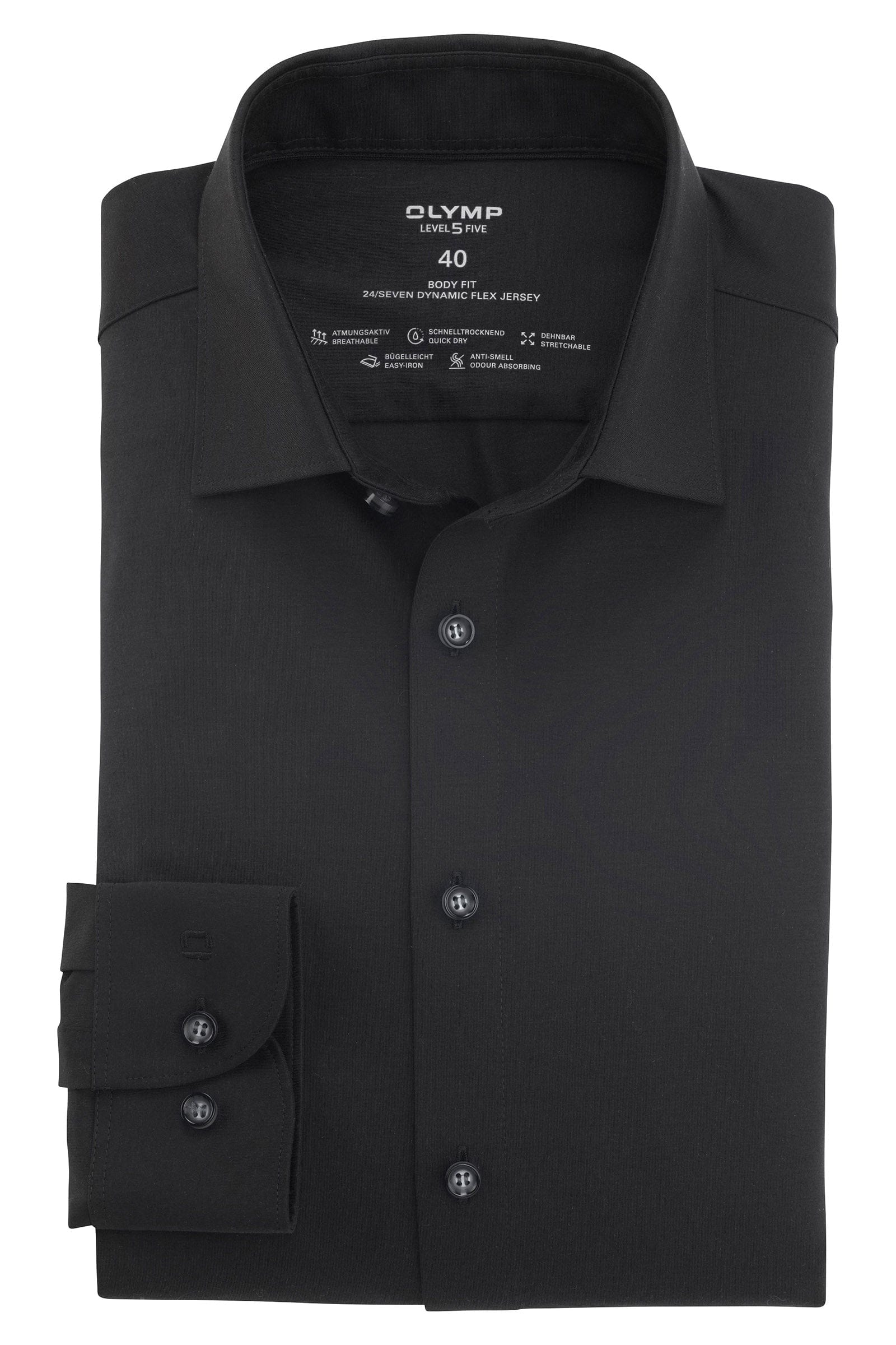 Level 5 24/7 Dynamic Flex Jersey Shirt - Black