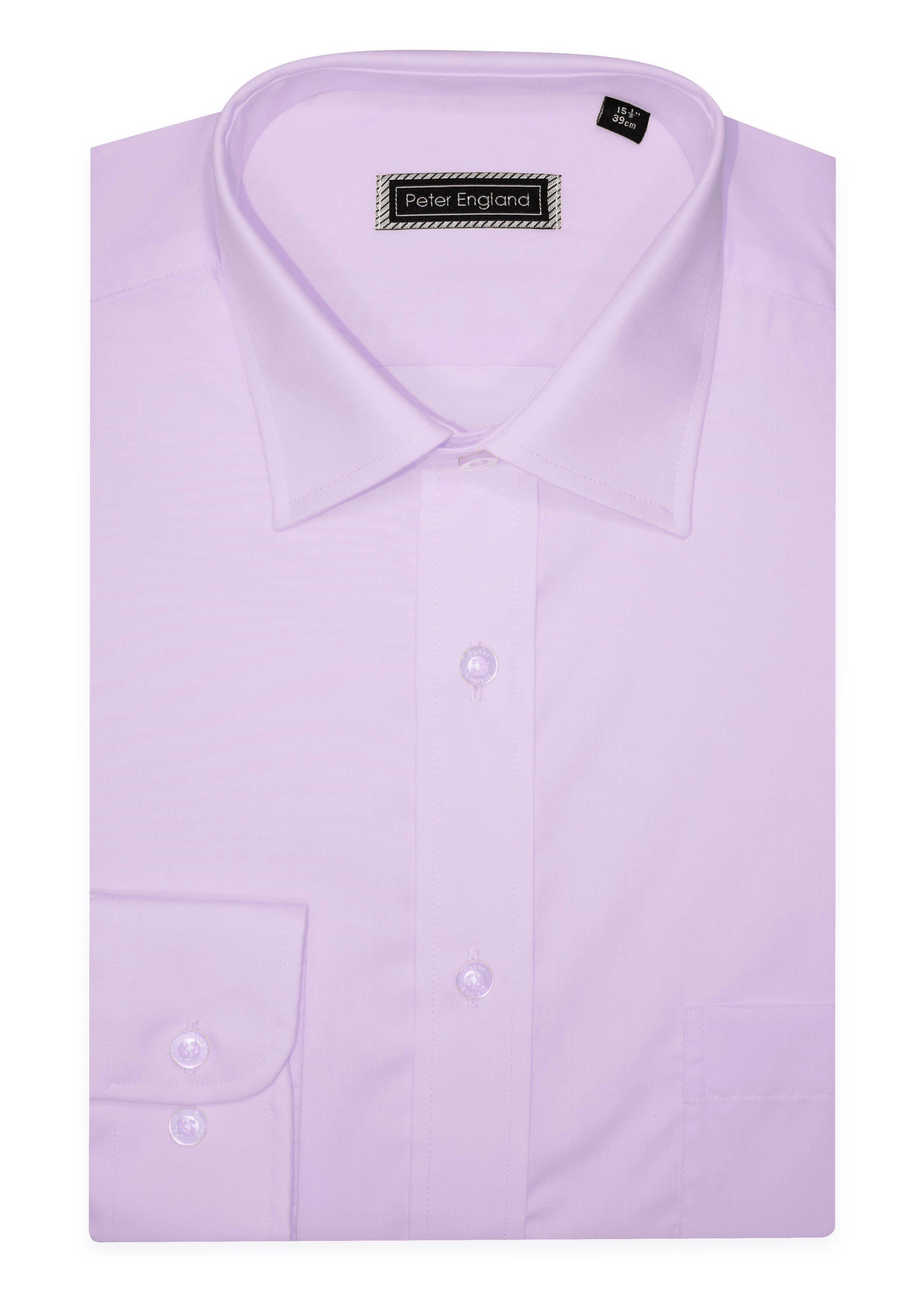 Non-Iron Plain Shirt - Large Sizes - Lavender