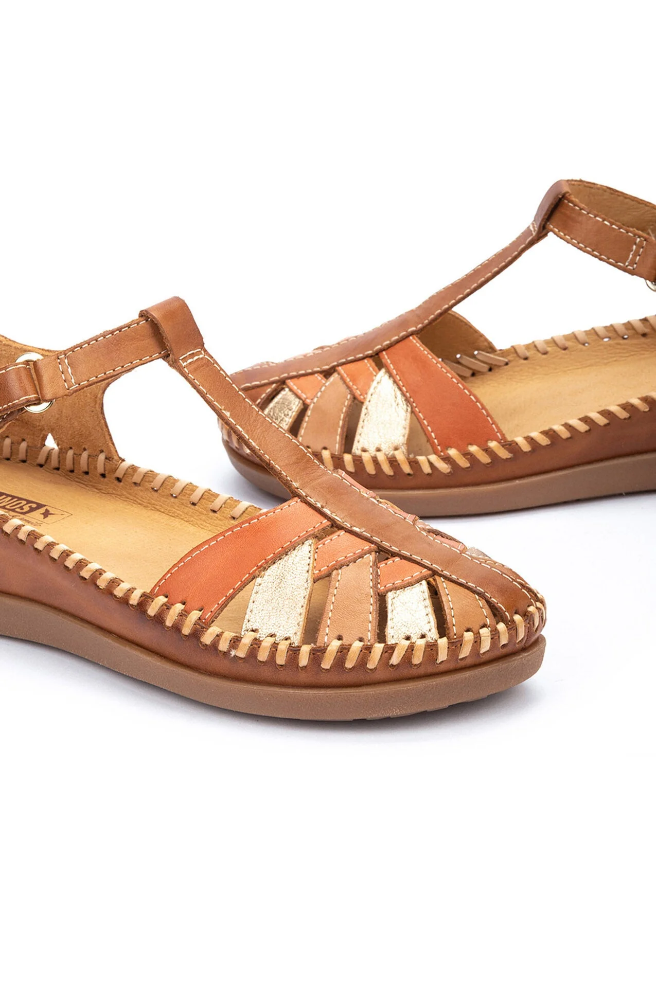 Cadaques Leather Woven Sandals - Brandy - Image 2