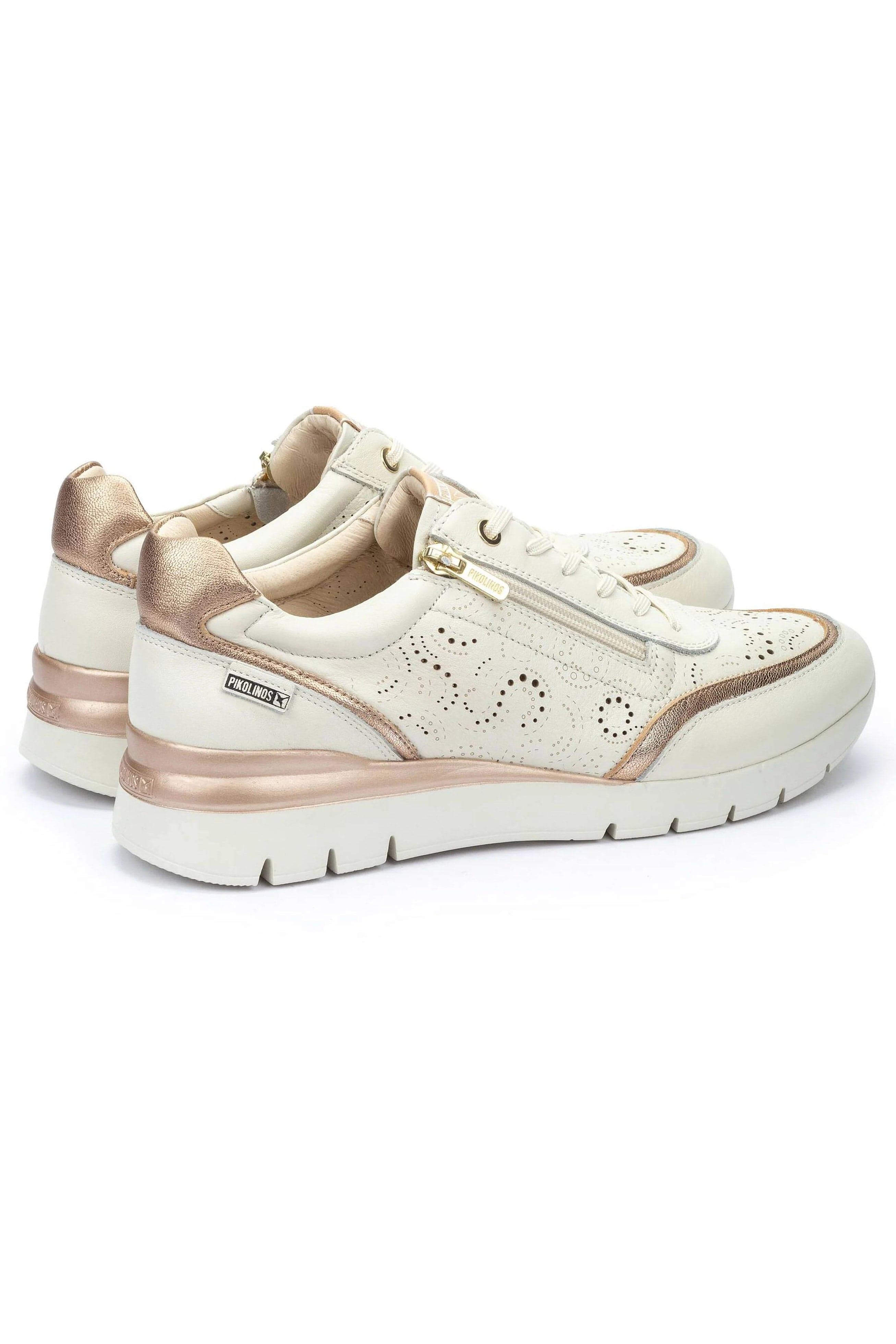 Cantabria Leather Side-Zip Trainers - Nata - Image 4