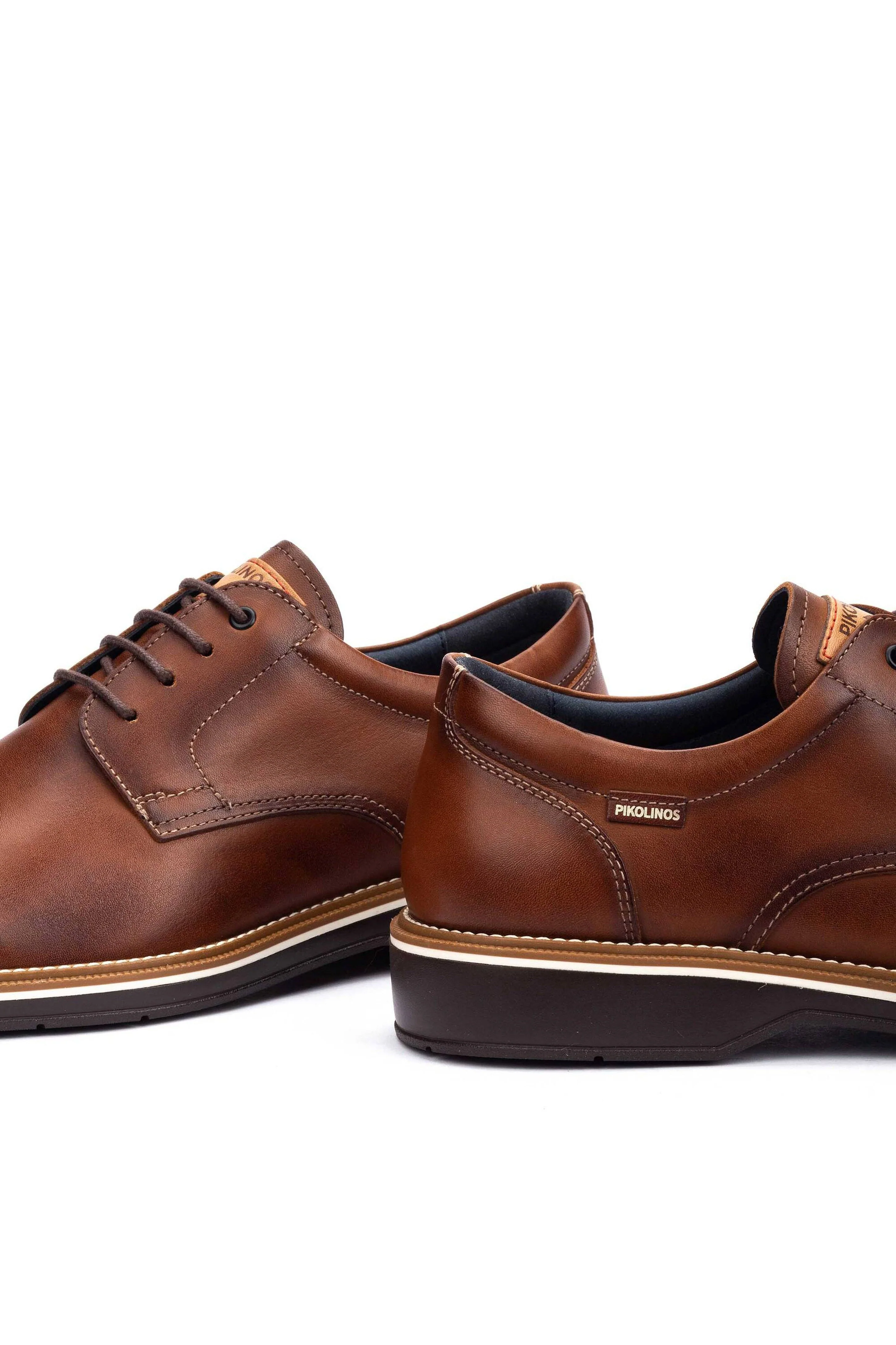 Carlet Lace Up Leather Shoes - Cuero - Image 5