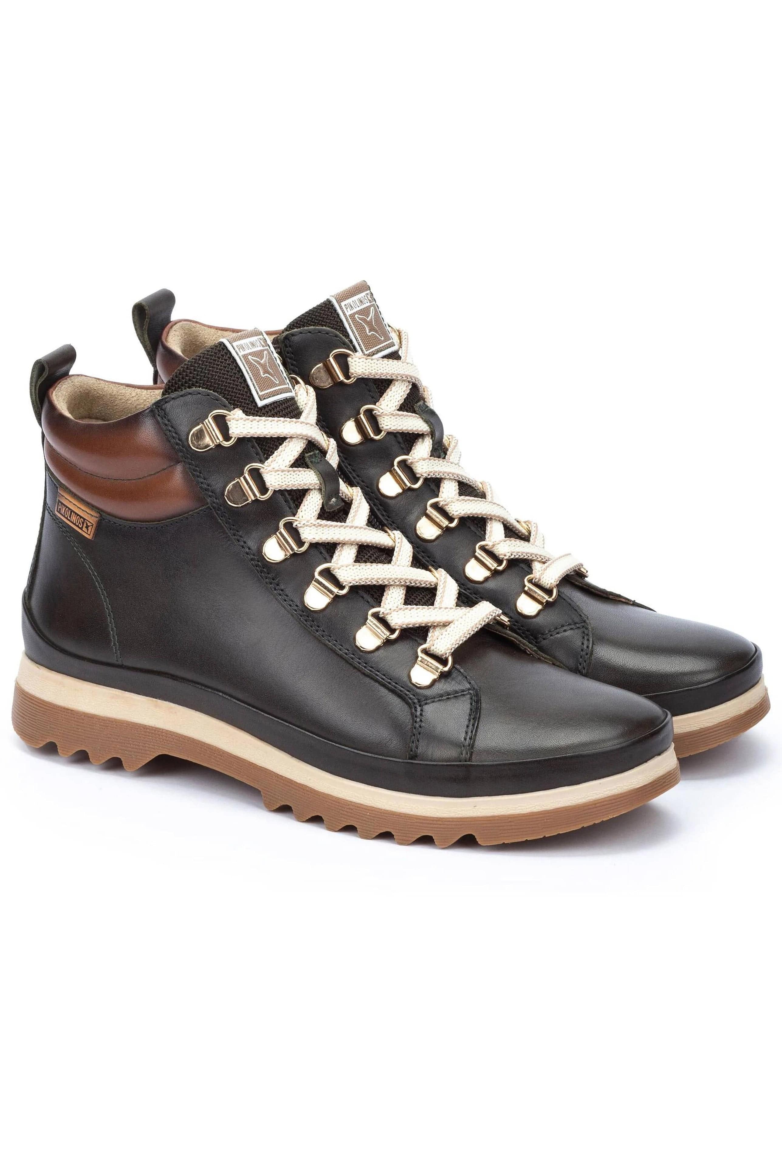 Vigo Leather Lace Up Ankle Boots - Forest - Image 2
