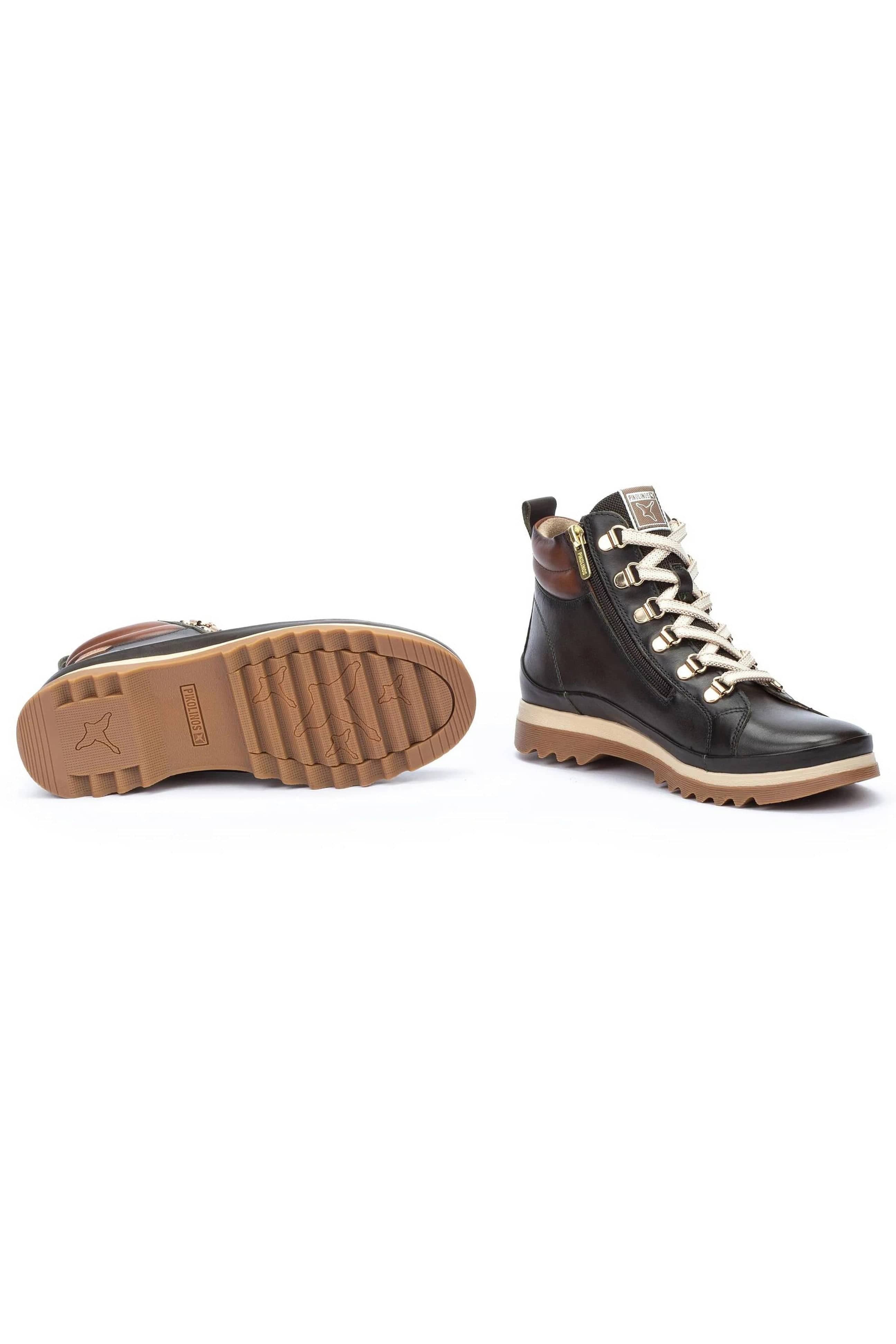 Vigo Leather Lace Up Ankle Boots - Forest - Image 5