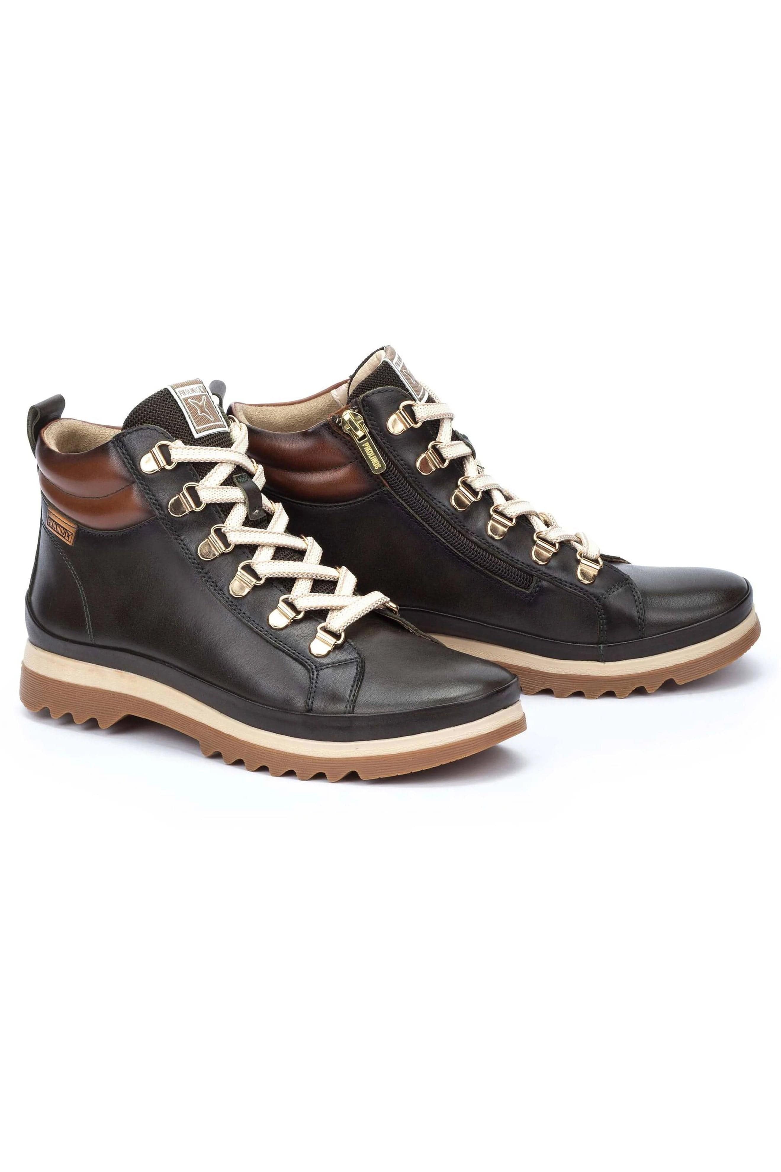 Vigo Leather Lace Up Ankle Boots - Forest - Image 6