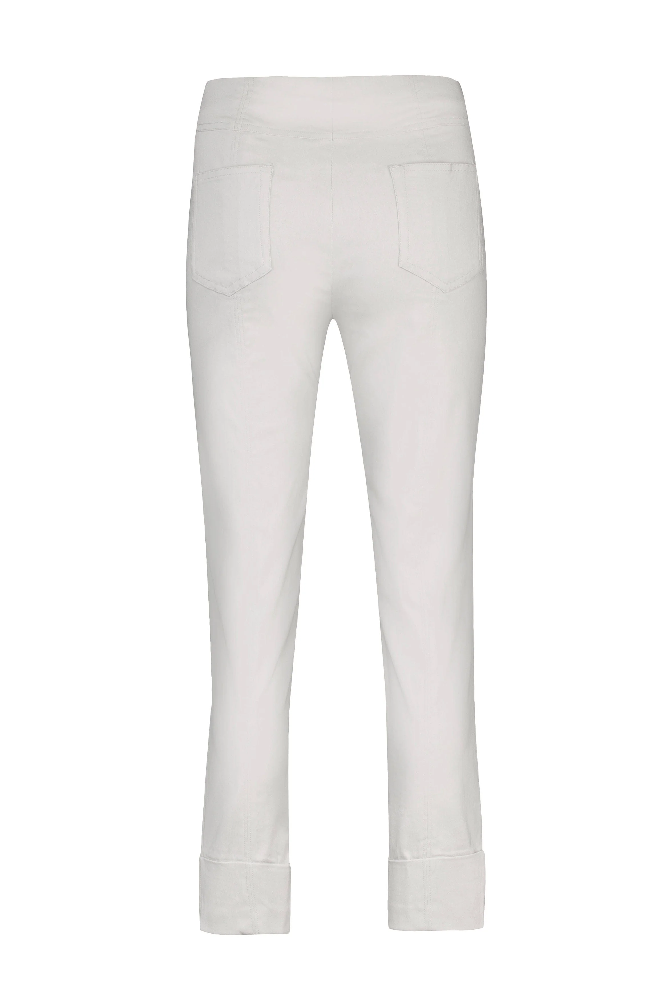Bella 09 Straight Ankle Grazer Trousers - Pearl Grey - Image 2