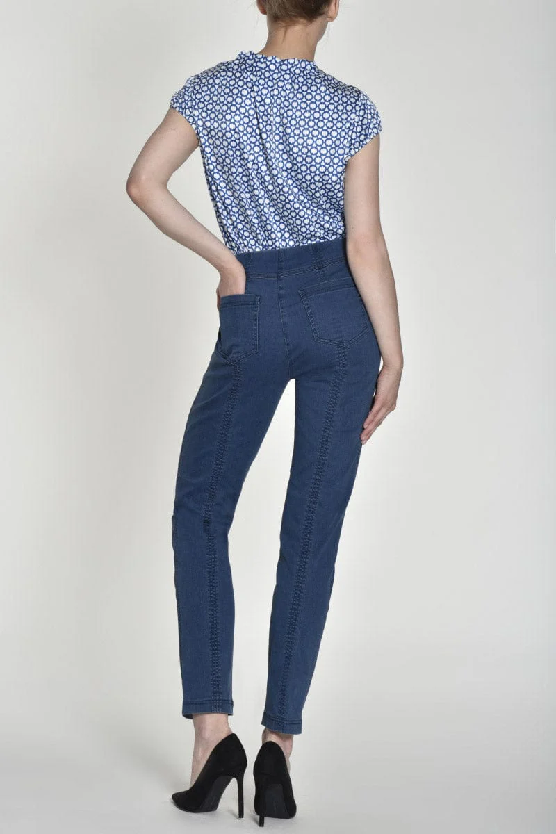 Bella Power Stretch Jeans - Deep Cobalt Blue - Image 2