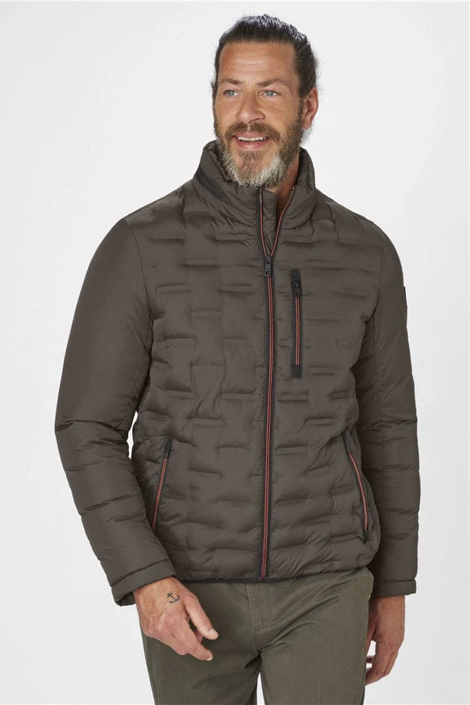 Apollo Water Resistant Recycled Down Jacket - Olive - Image 2