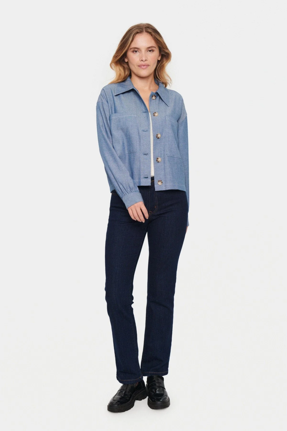 Cija Short Jacket - Ombre Blue - Image 5