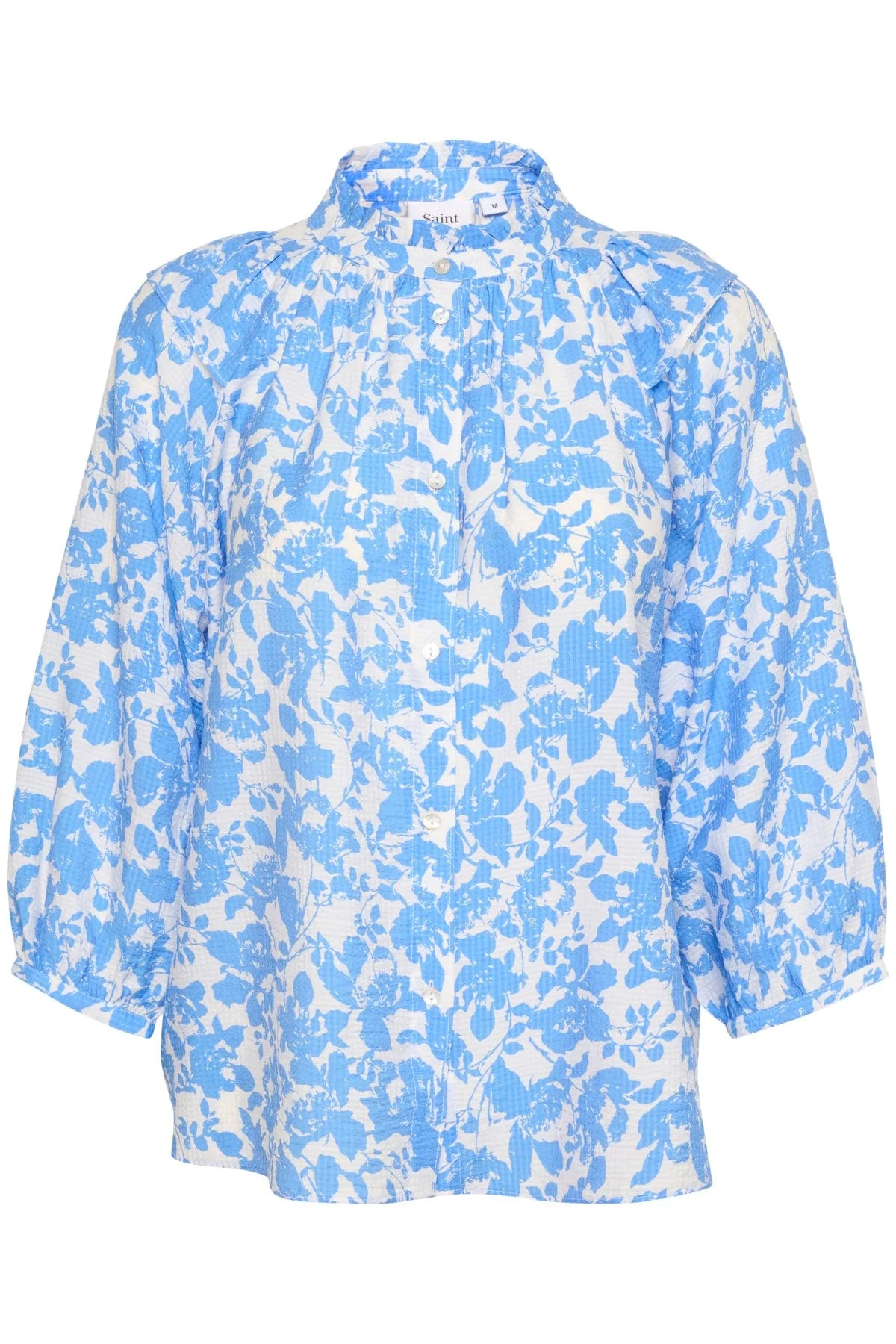 Daphne Printed Blouse - Ultramarine Porcelain Blooms