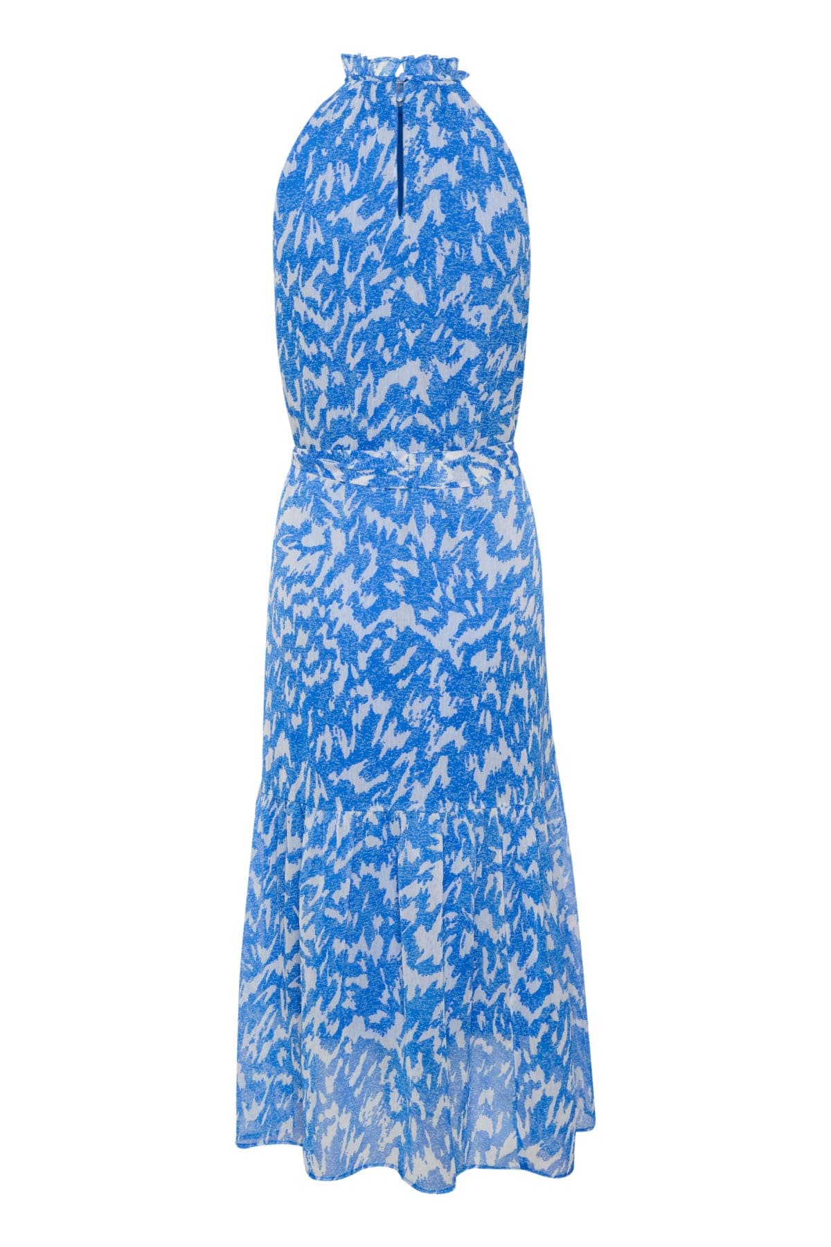 Elfa Halter Neck Dress - Surf Blue Nature Strokes - Image 6