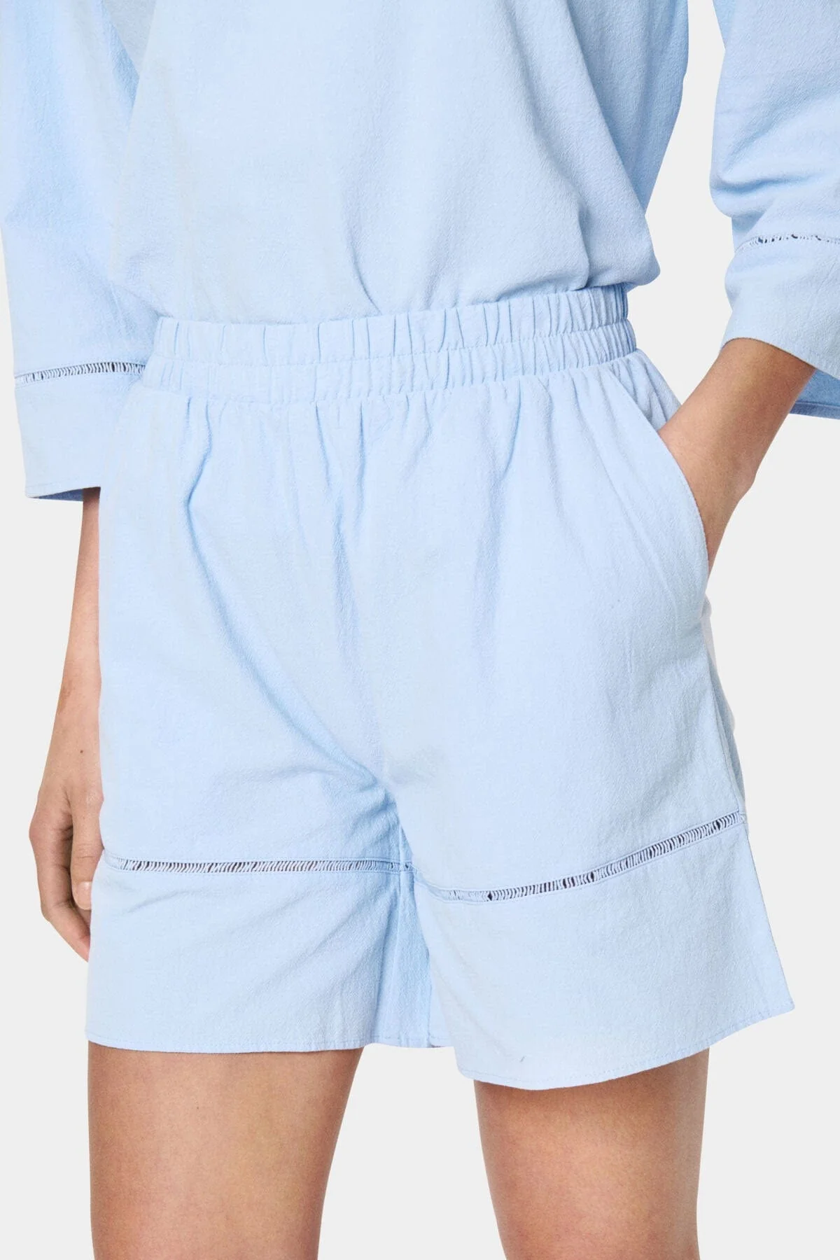 Kalinda Shorts - Chambray Blue - Image 2