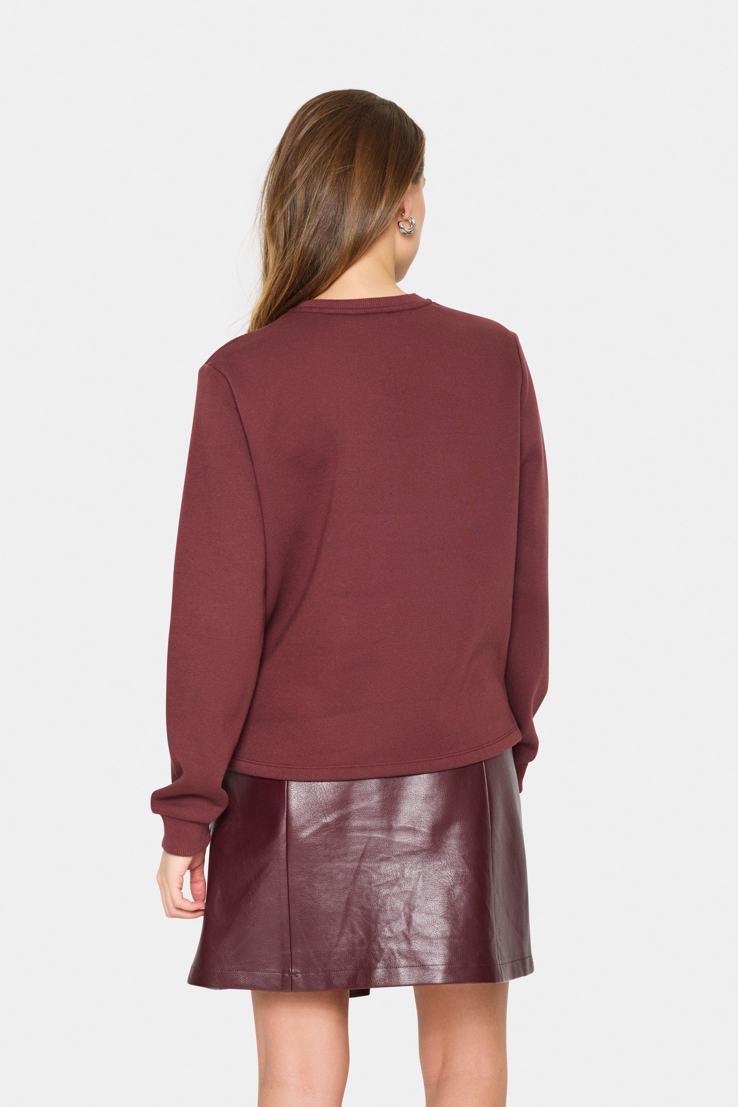 Lyona Slogan Sweatshirt - Decadent Chocolate - Image 6