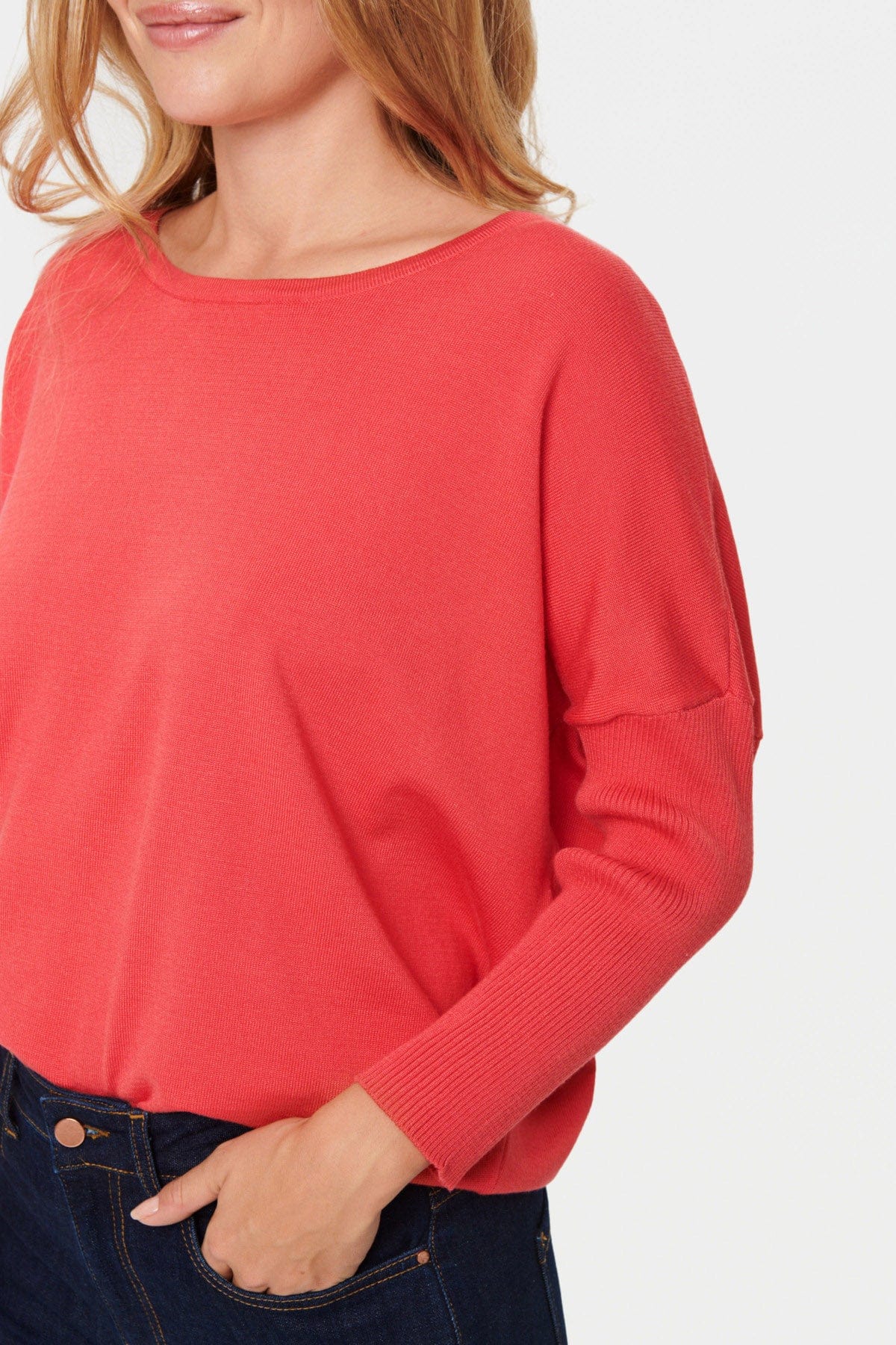Mila Round Neck Jumper - Cayenne - Image 6