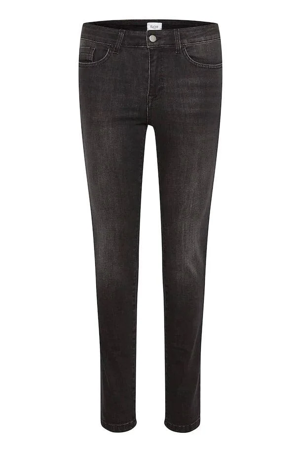 Molly Slim Jeans - Dark Grey Denim