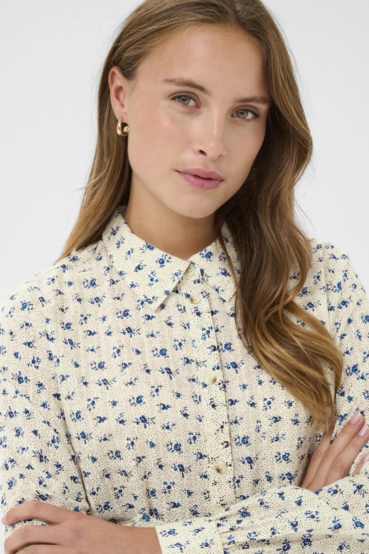 Omelia Floral Shirt - Turtledove Mini Floral - Image 4