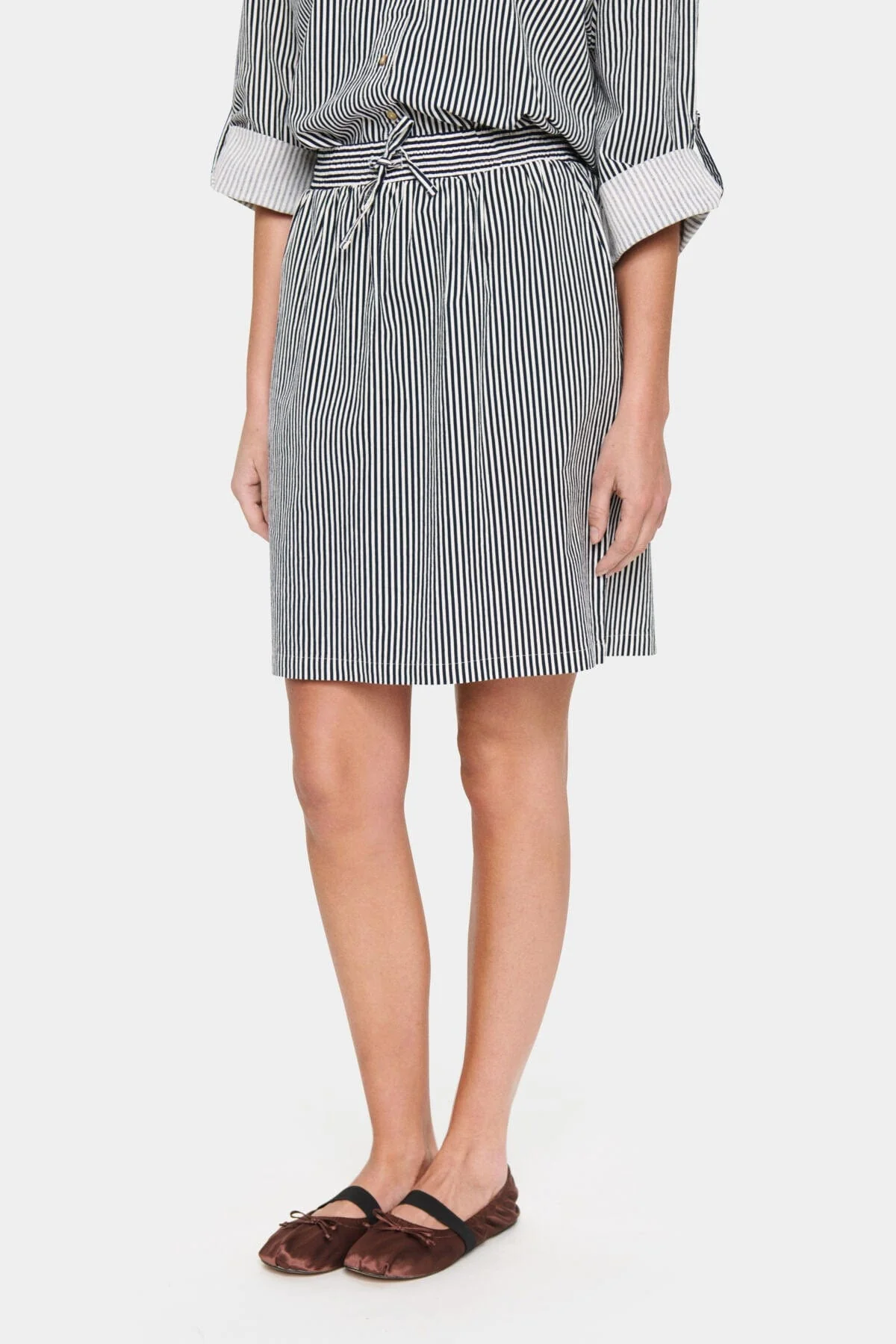 Zalinda Cotton Stripe Skirt - Ice Nightsky Stripe - Image 3