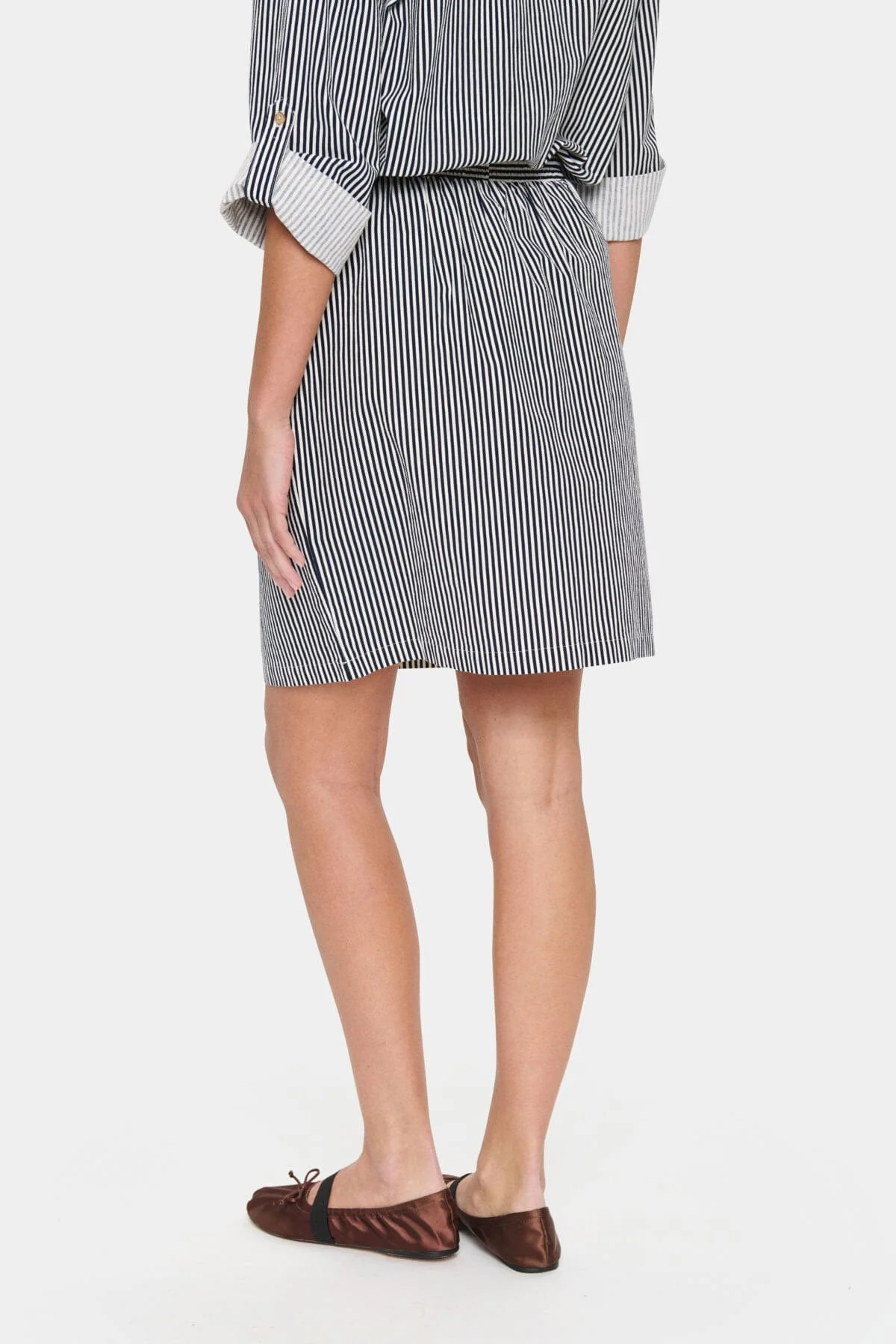 Zalinda Cotton Stripe Skirt - Ice Nightsky Stripe - Image 4