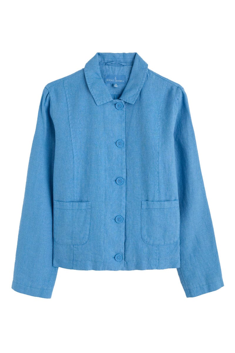 Arame Linen Jacket - Clear Sky