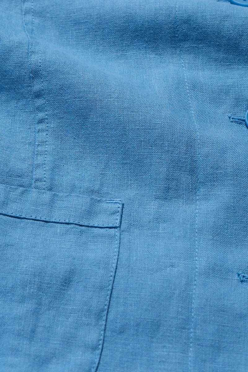 Arame Linen Jacket - Clear Sky - Image 6