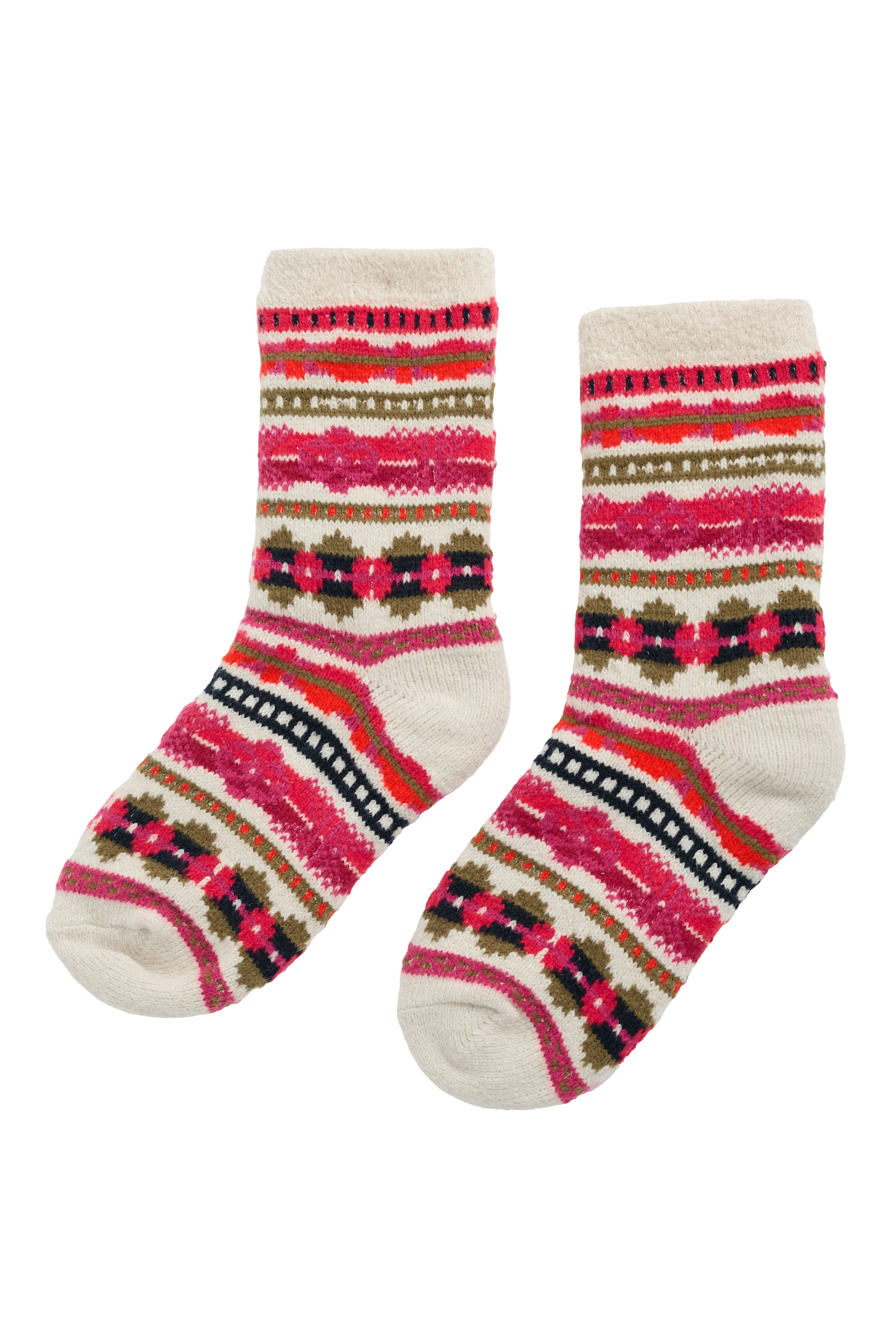 Cabin Socks - Scillia Aran Multi
