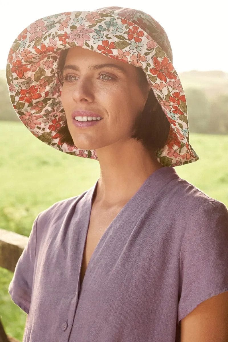 Celia Large Brimmed Sunhat - Anemone Vintage Chalk - Image 2