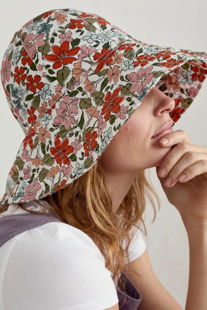 Celia Large Brimmed Sunhat - Anemone Vintage Chalk - Image 5