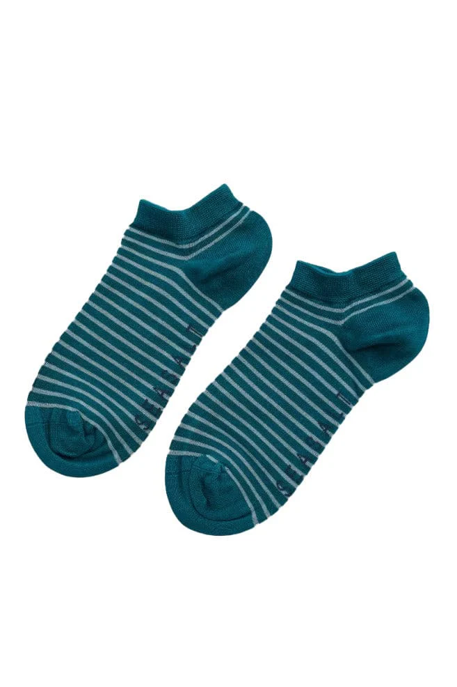 Everyday Trainer Socks - Signwriting Lake