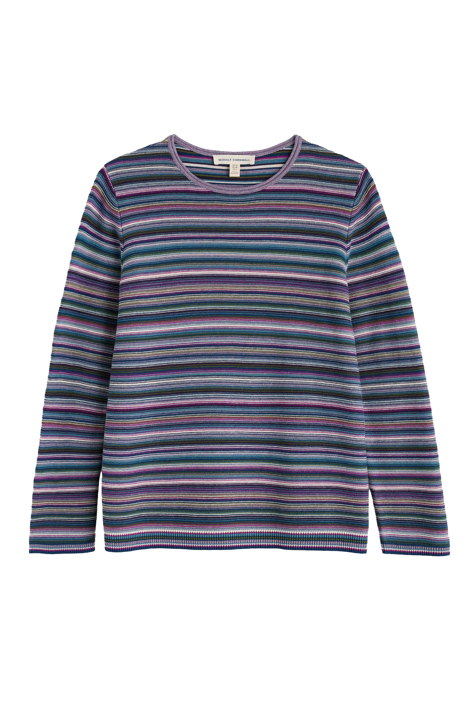 Makers Jumper - Ripple Marks Grape Thistle Mix