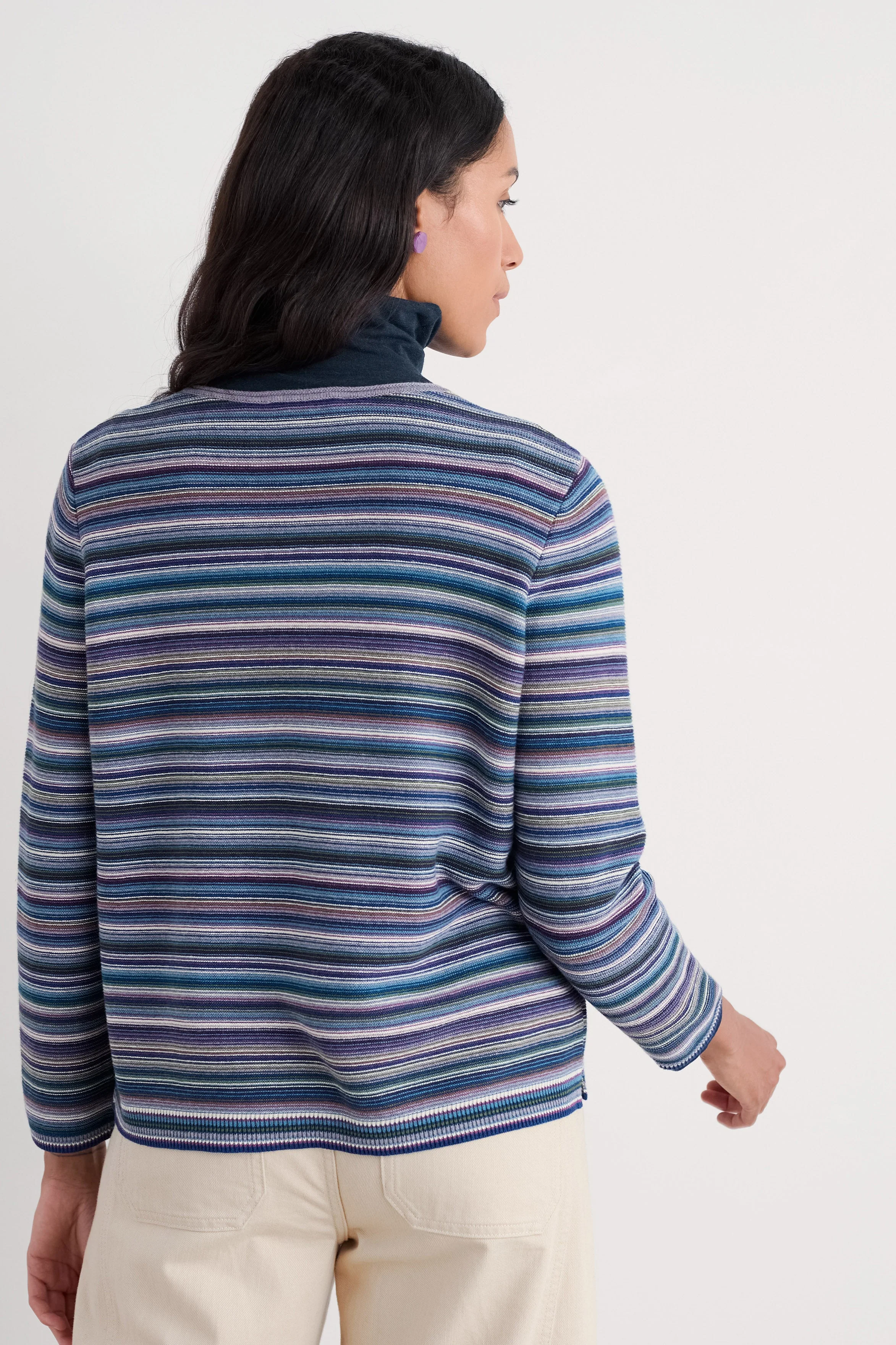Makers Jumper - Ripple Marks Grape Thistle Mix - Image 4