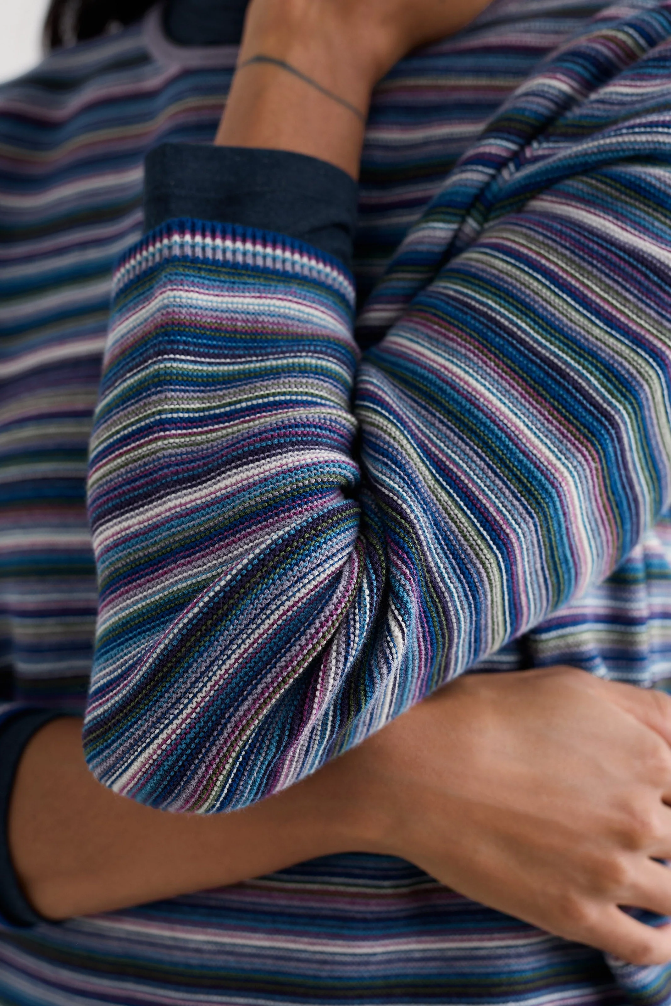 Makers Jumper - Ripple Marks Grape Thistle Mix - Image 5