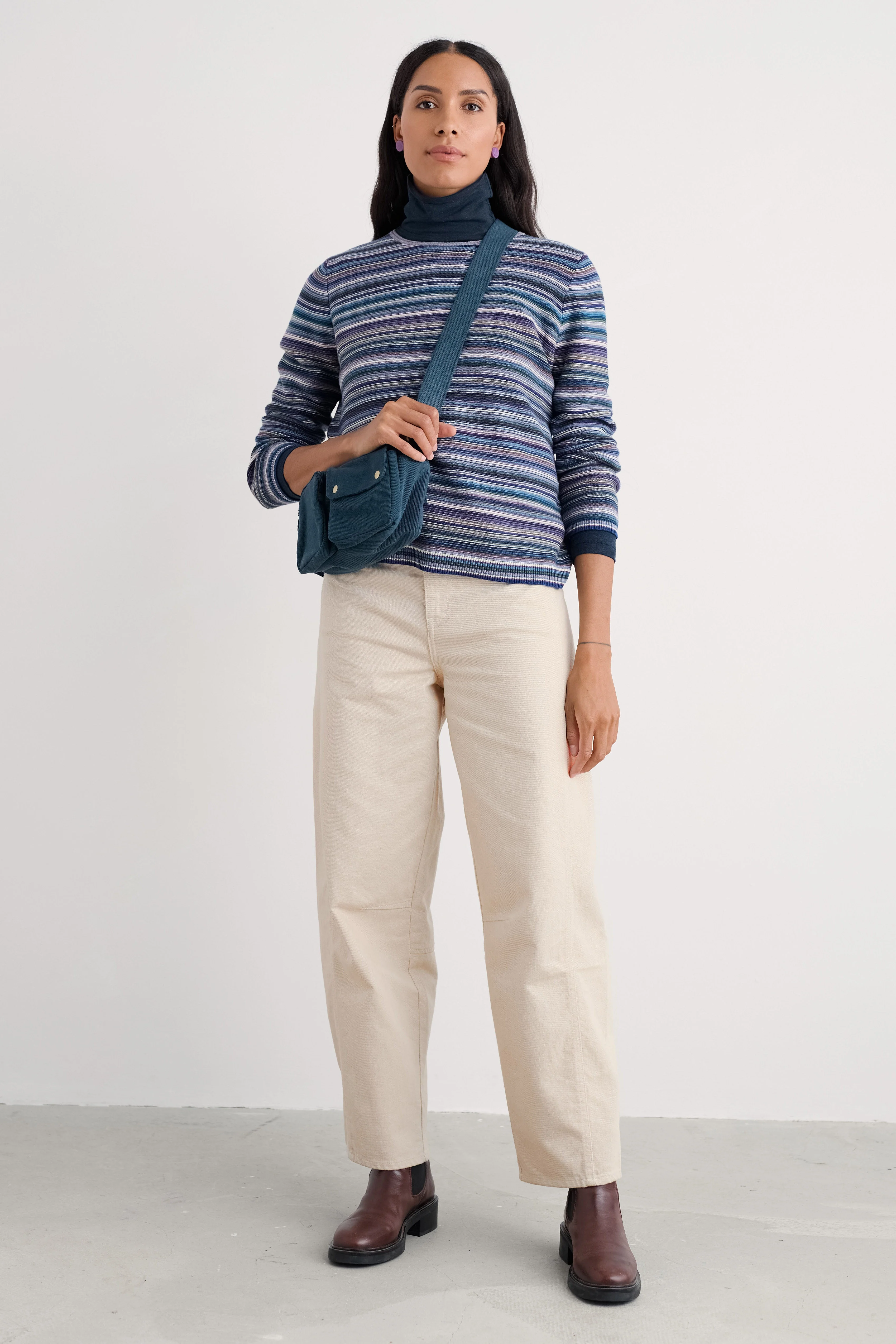 Makers Jumper - Ripple Marks Grape Thistle Mix - Image 6