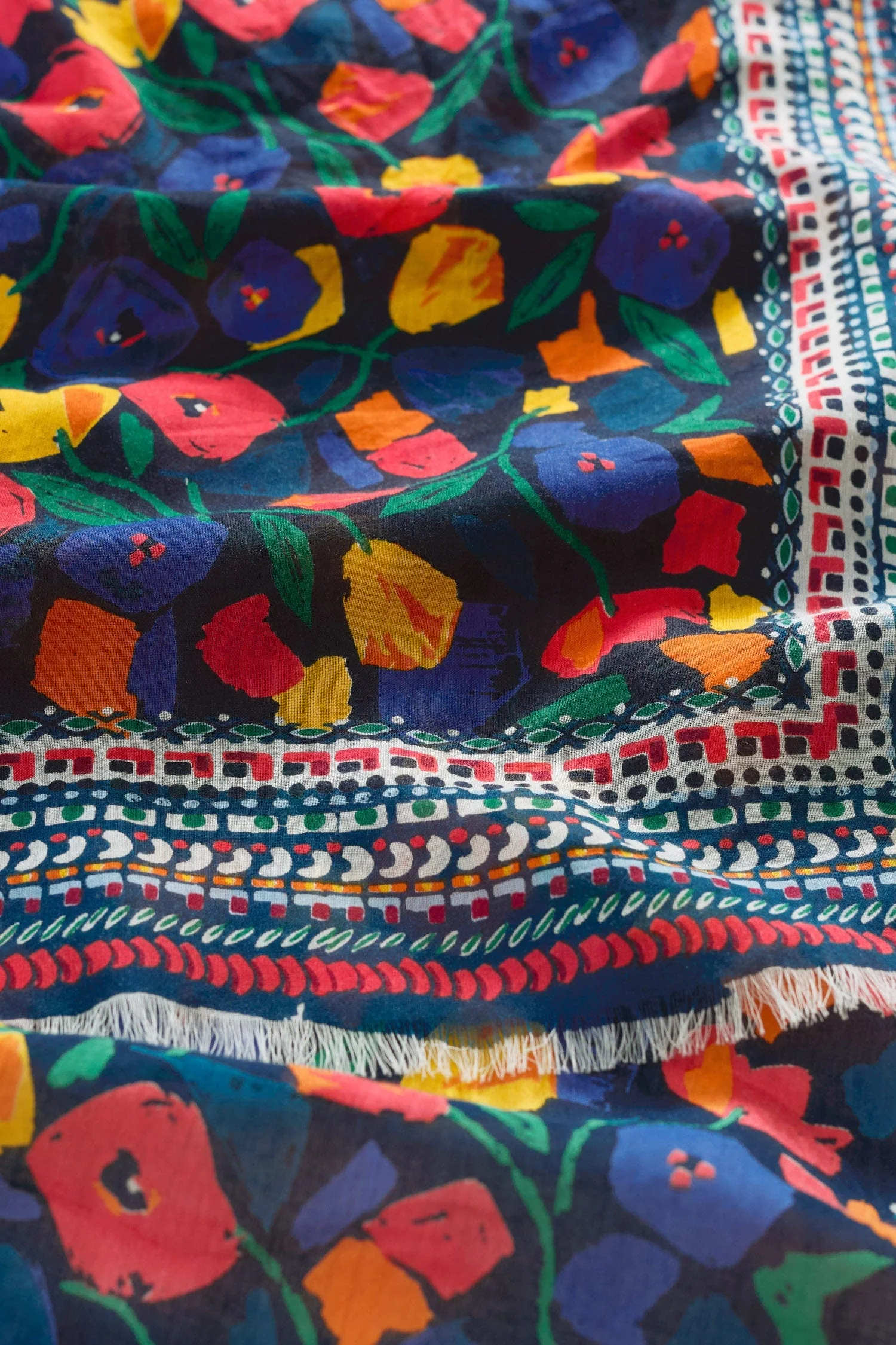 May Garland Scarf - Zennor Blooms Border Mix - Image 5