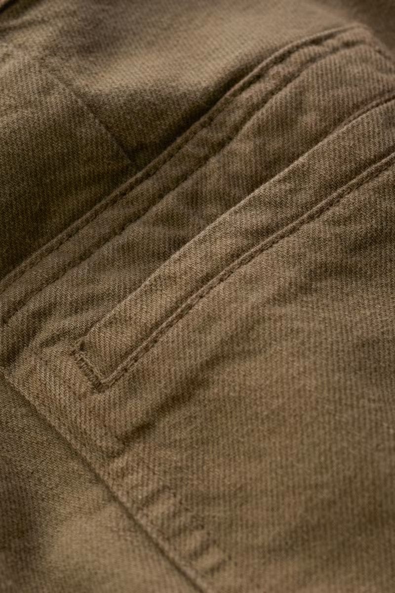 Milly Wide Leg Denim Trousers - Dark Seagrass - Image 6