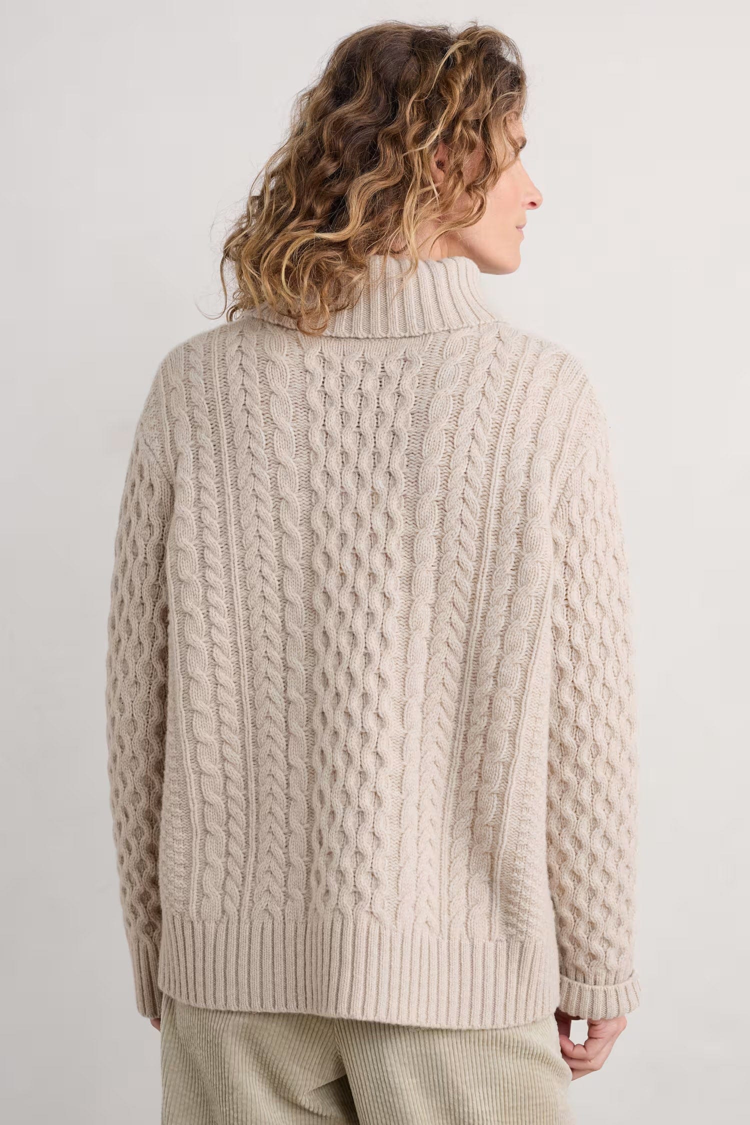 Pine Forest Cable Knit Jumper - Aran - Image 4