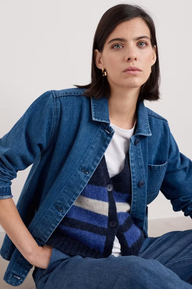 Reading Rocks Denim Jacket - Mid Wash High Twist - Image 4