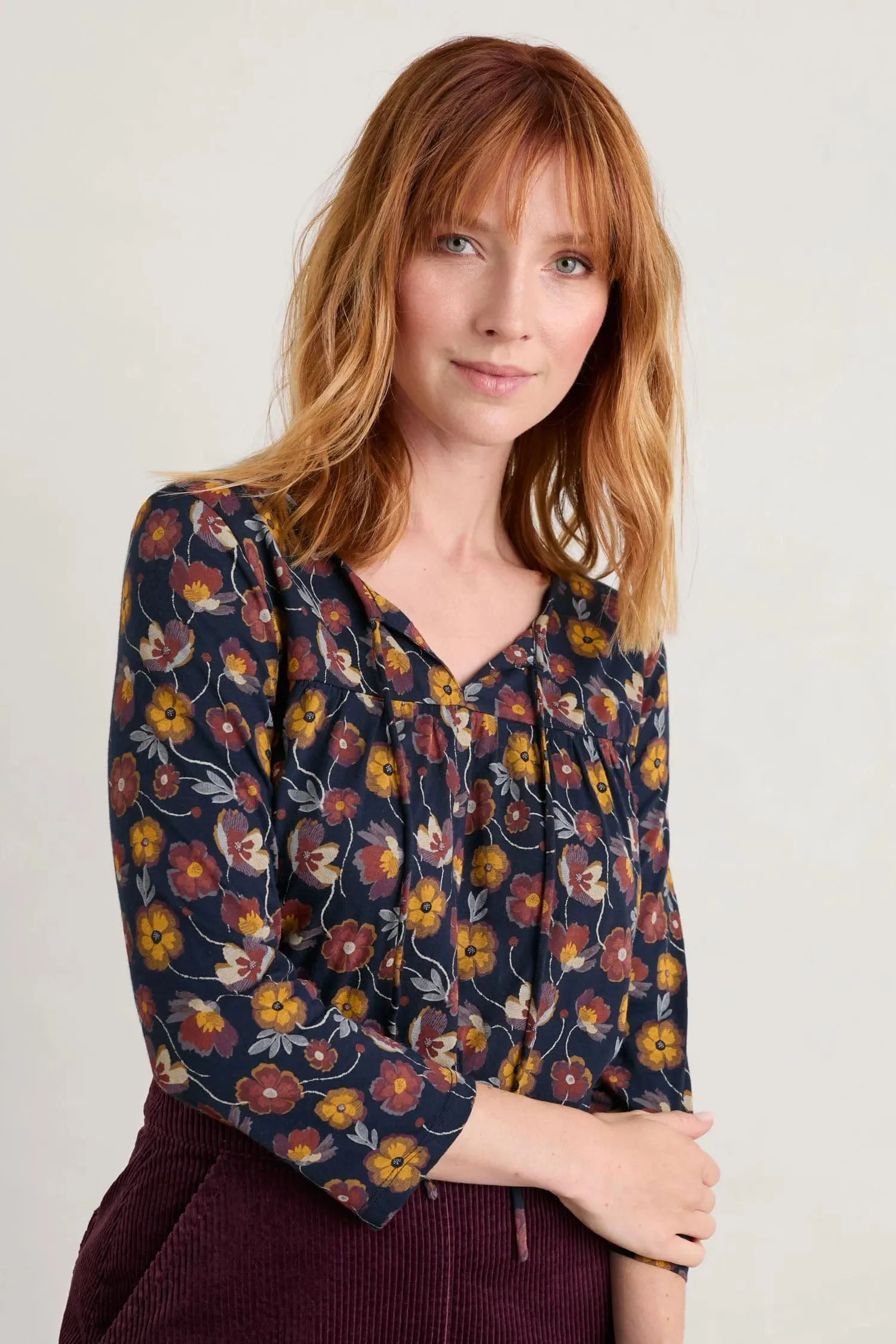 River's End Top - Poppy Tapestry Maritime - Image 2