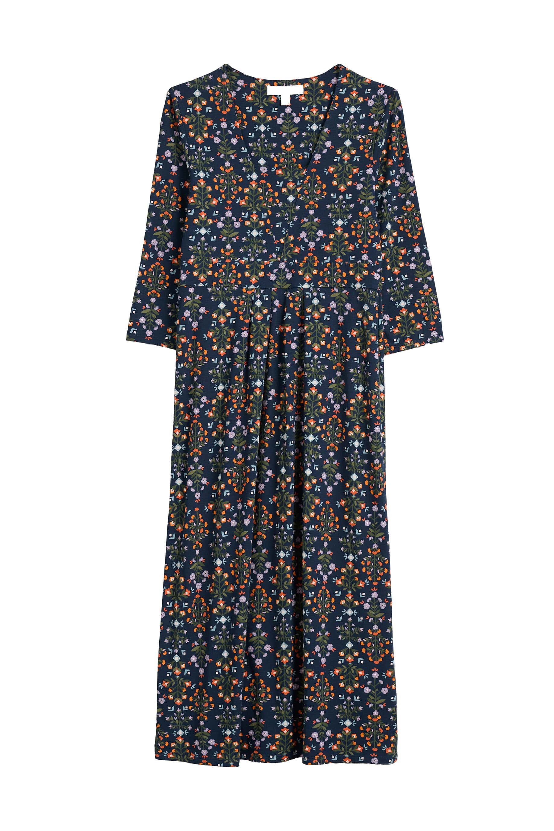 Seed Packet Dress - Floral Blanket Maritime